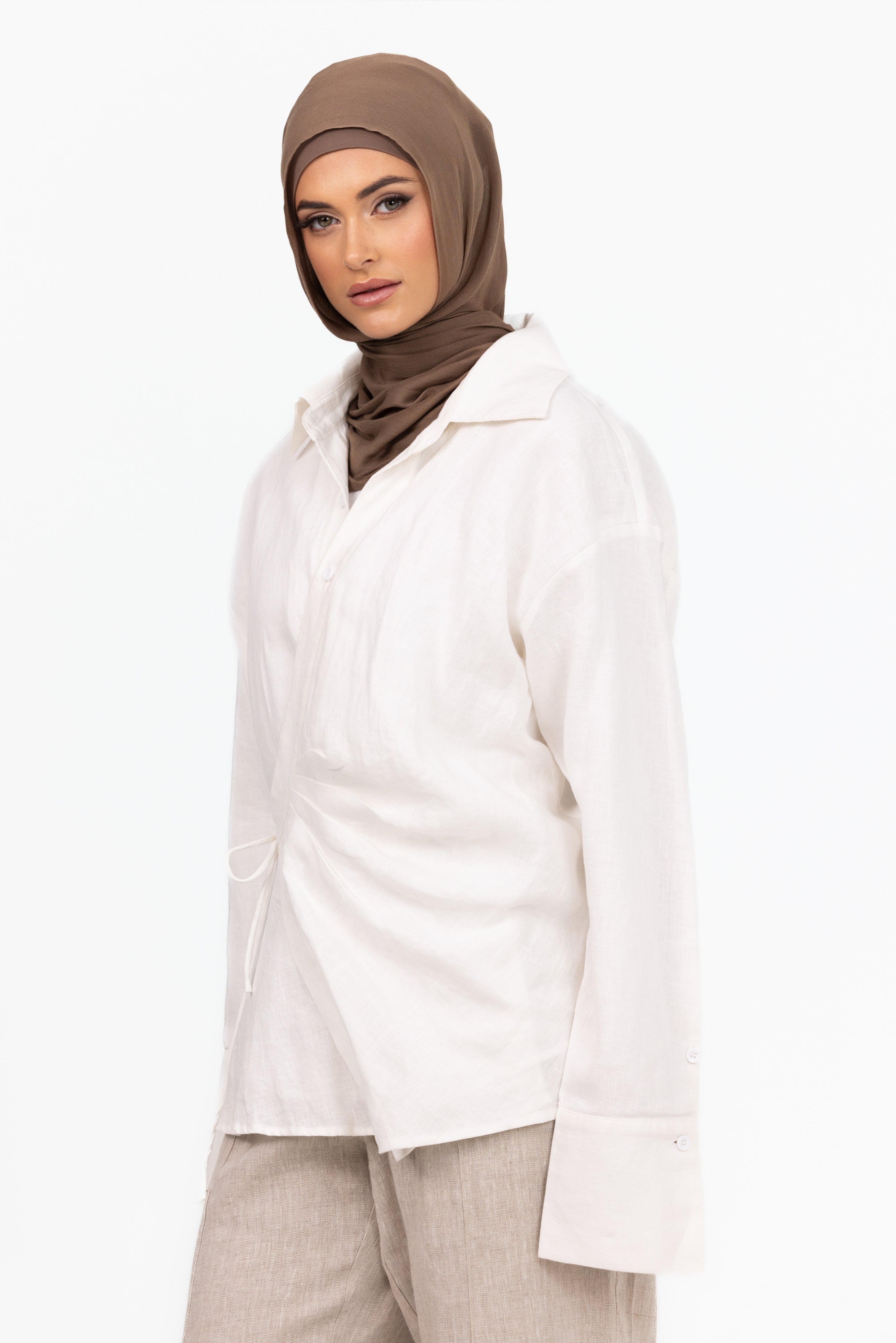Siara Wrap Shirt - White