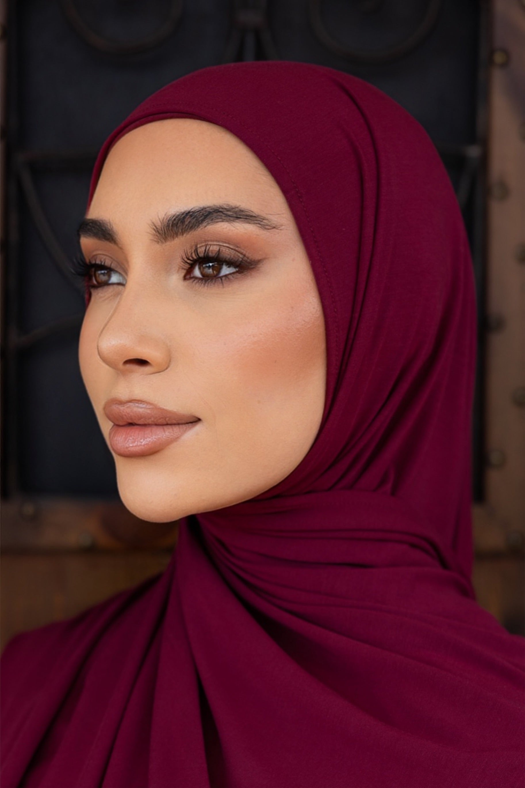 Jersey Hijab - Mulberry