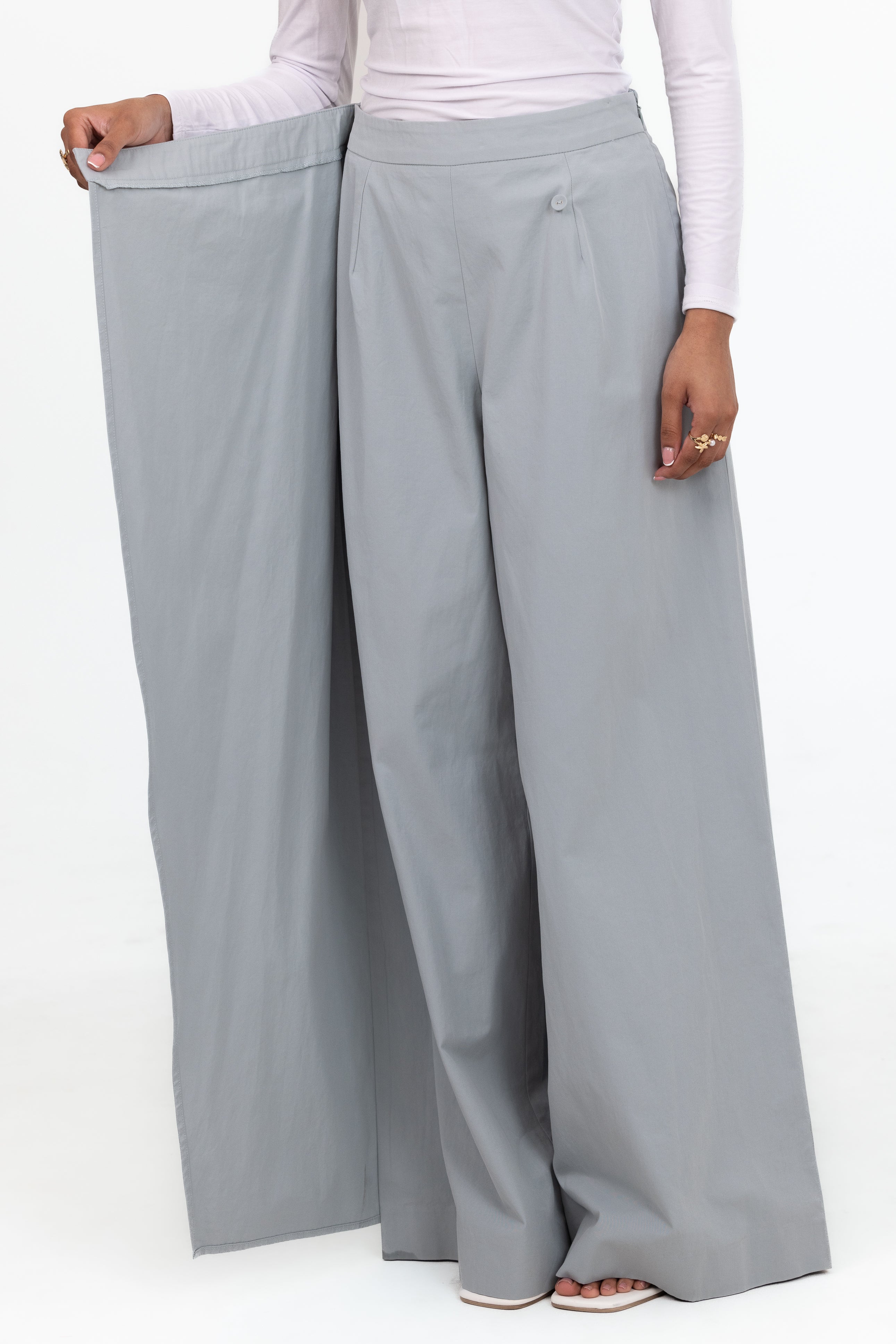 Kaira Wrap Pants - Powder Blue