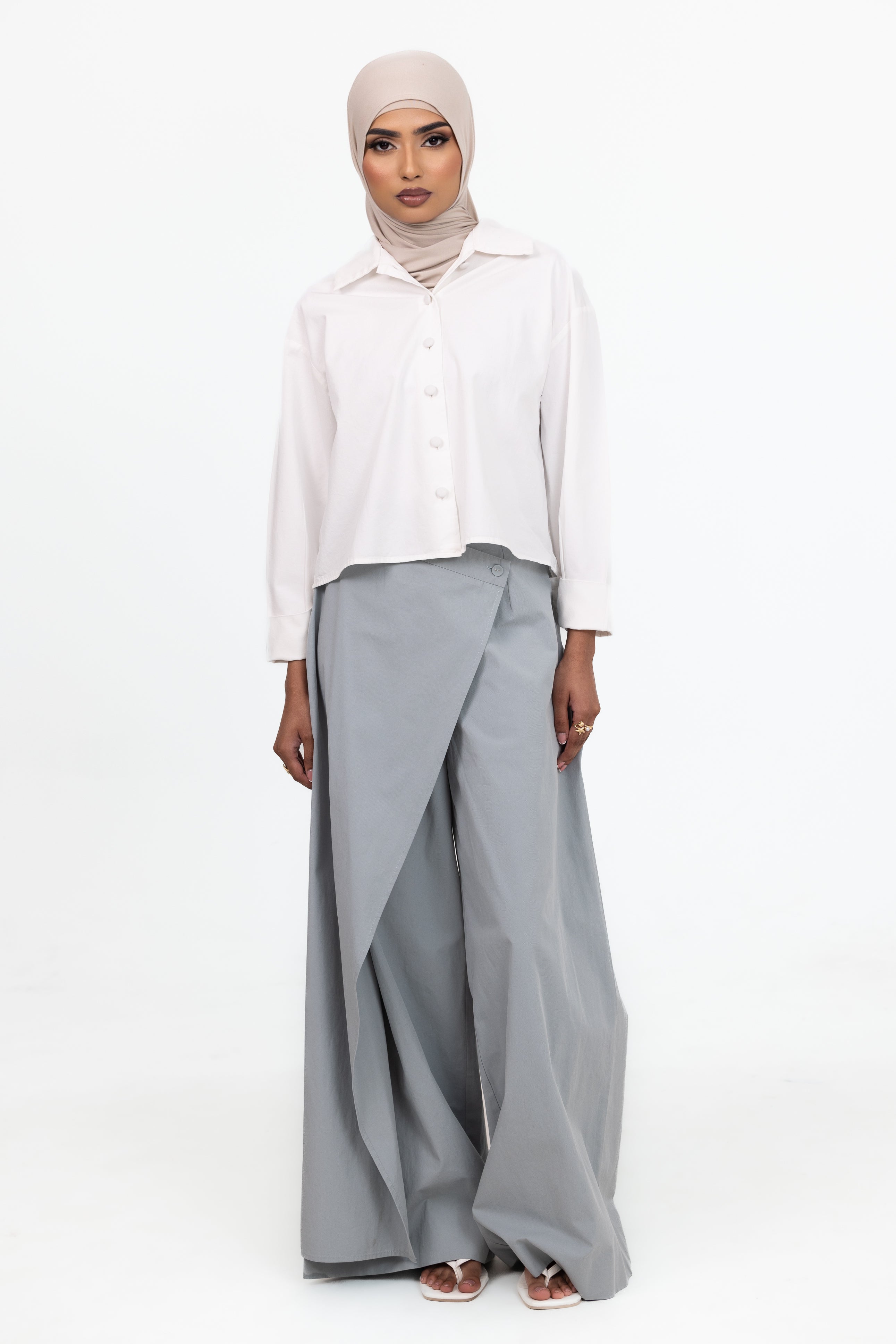 Kaira Wrap Pants - Powder Blue