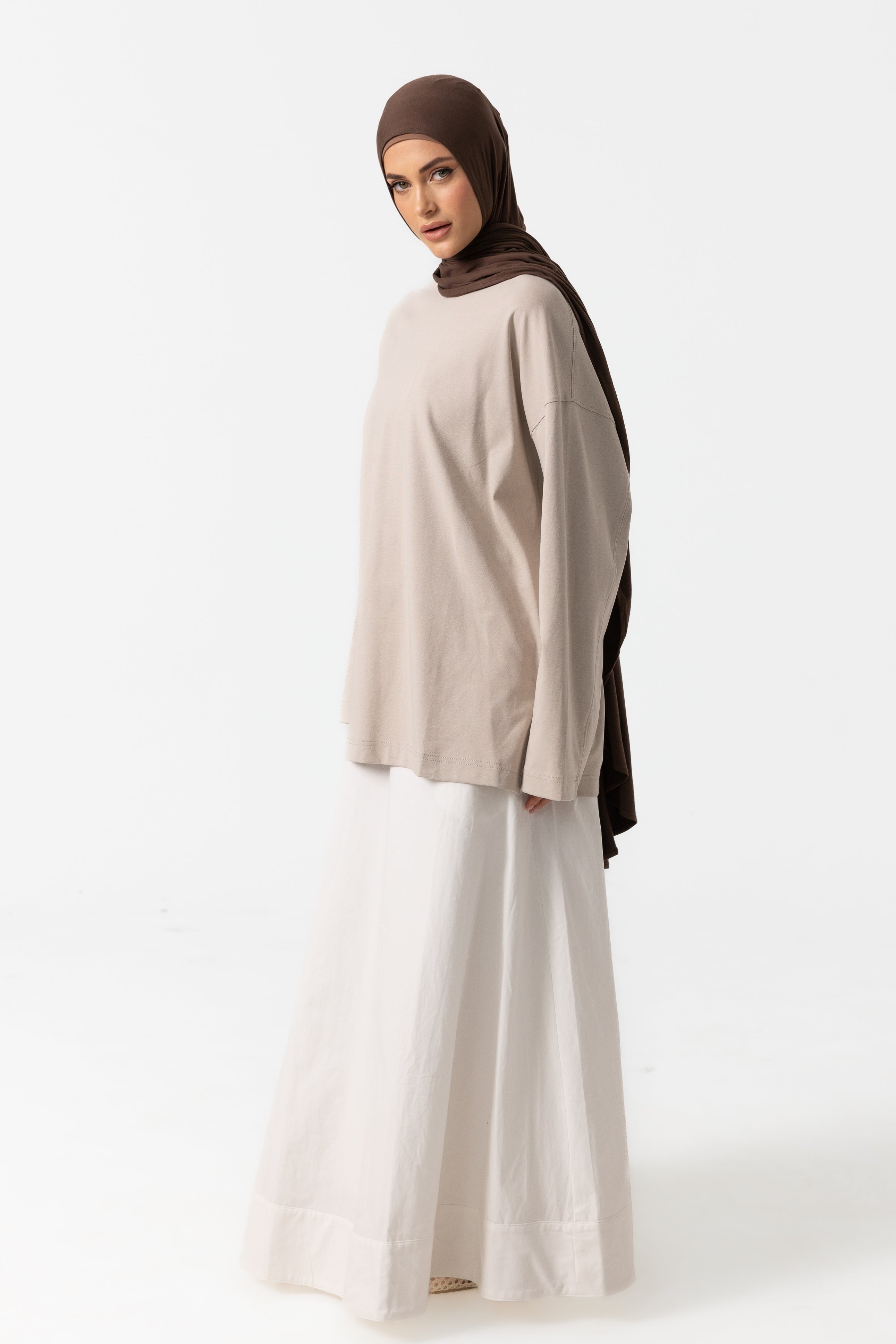 Everyday Relaxed Top - Taupe