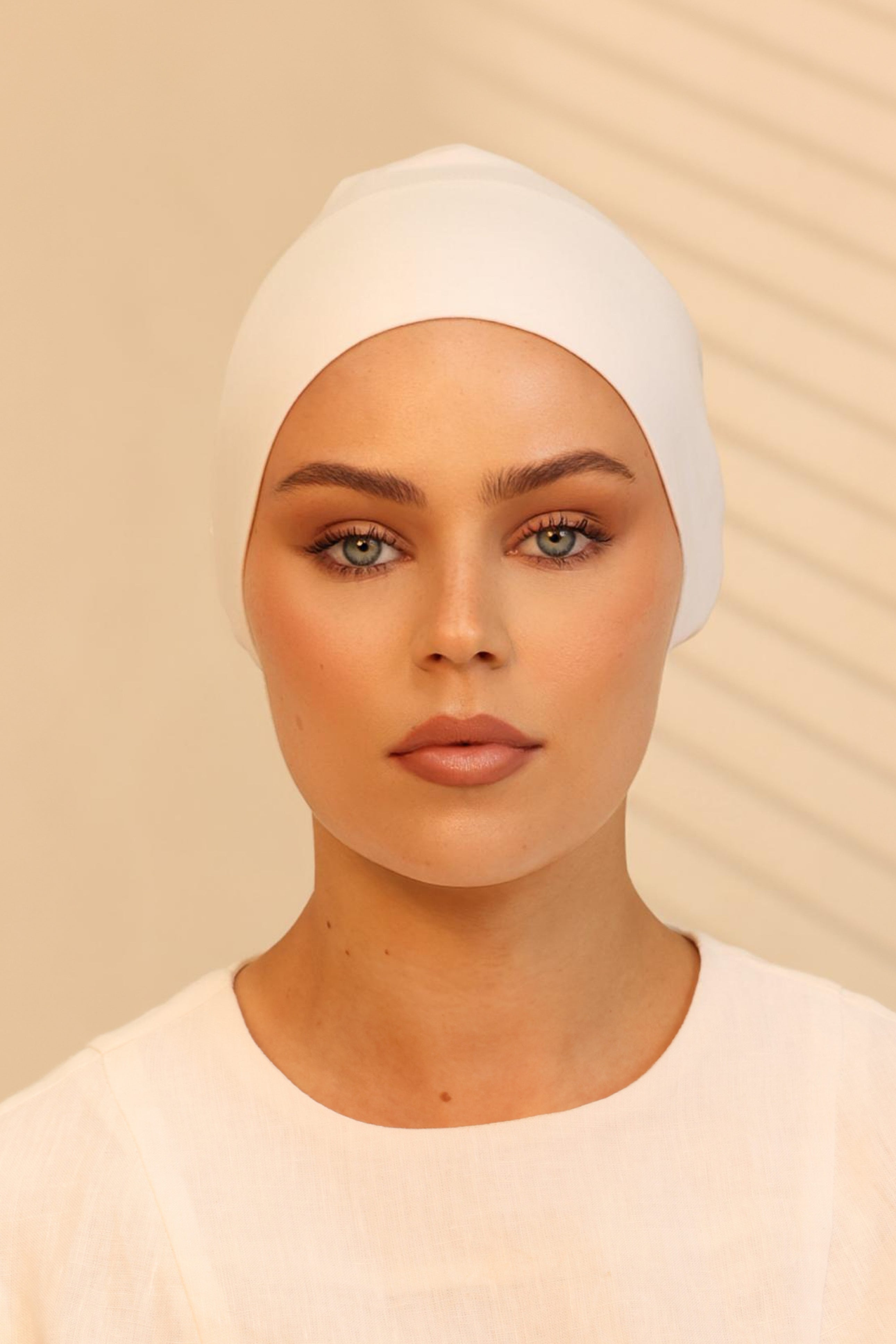 Double Stitched Modal Hijab Set - White