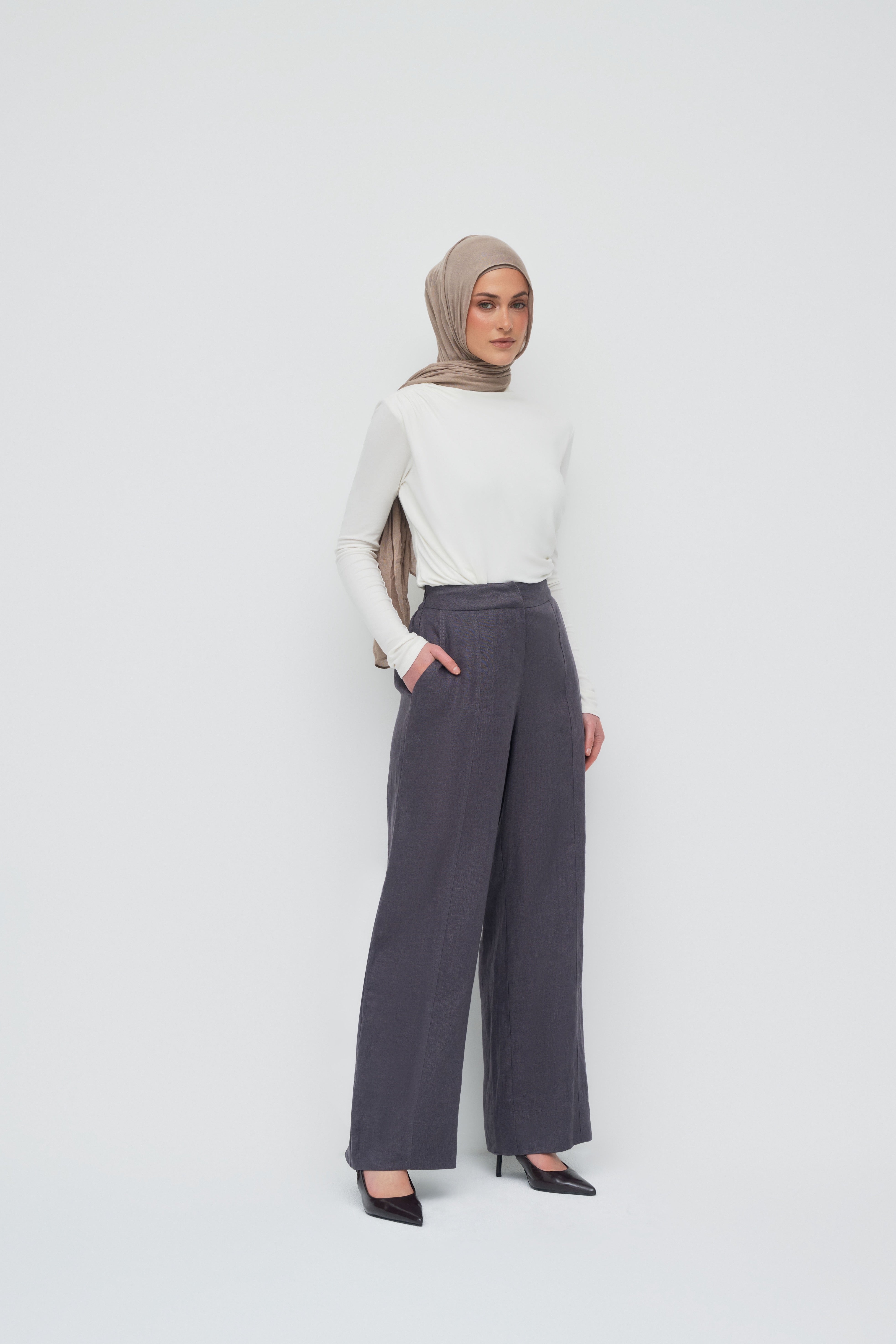 Anaya Wide Leg Pants - Vintage Indigo