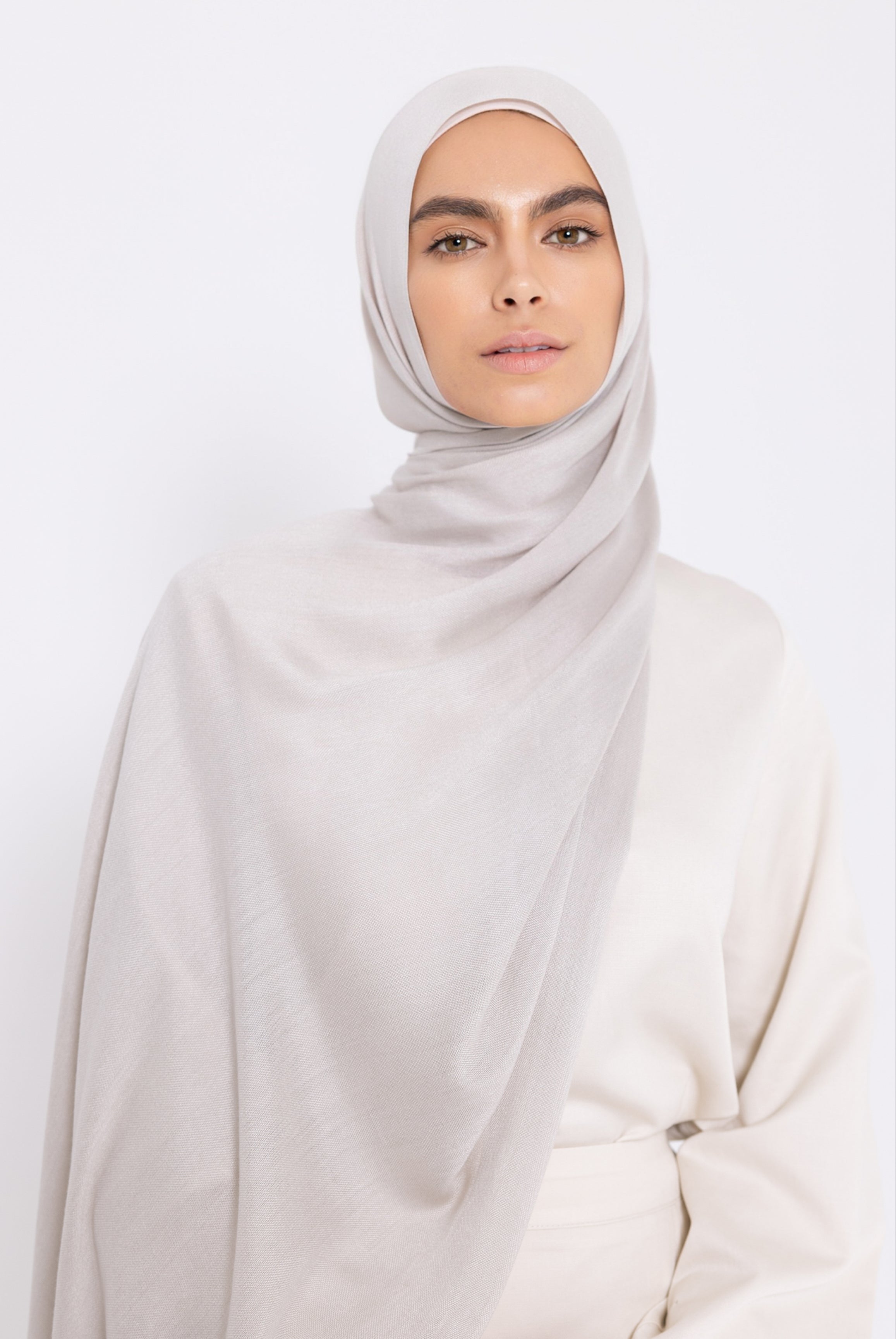 Premium Viscose Hijab - Pumice Stone