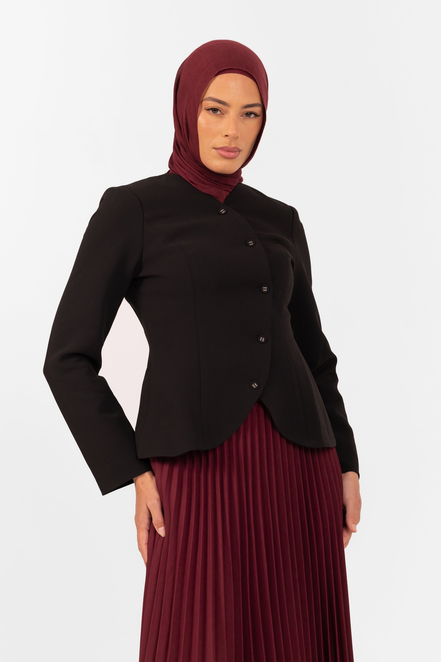 Celine Curved Jacket - Black