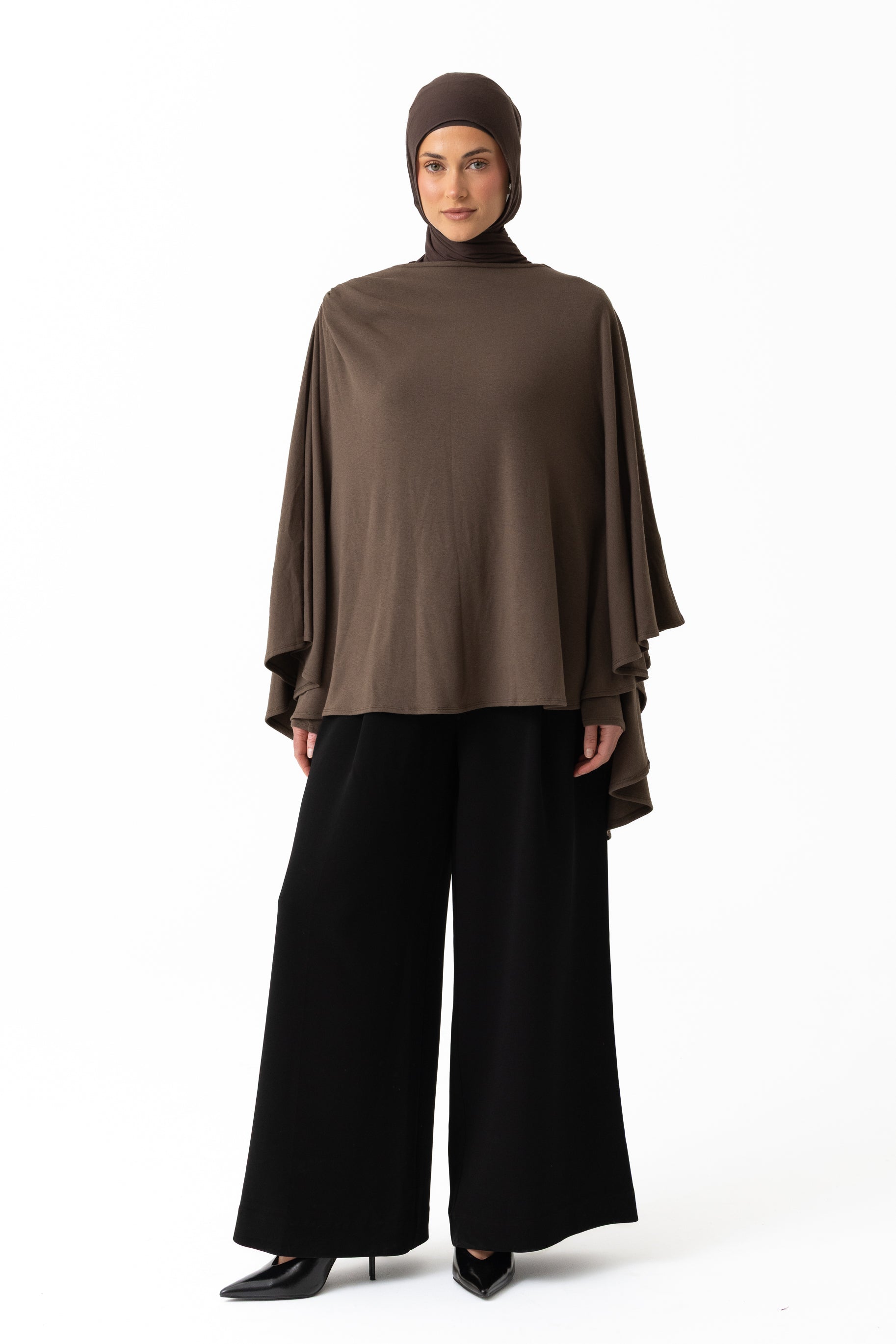 Jersey Cape Set - Cocoa