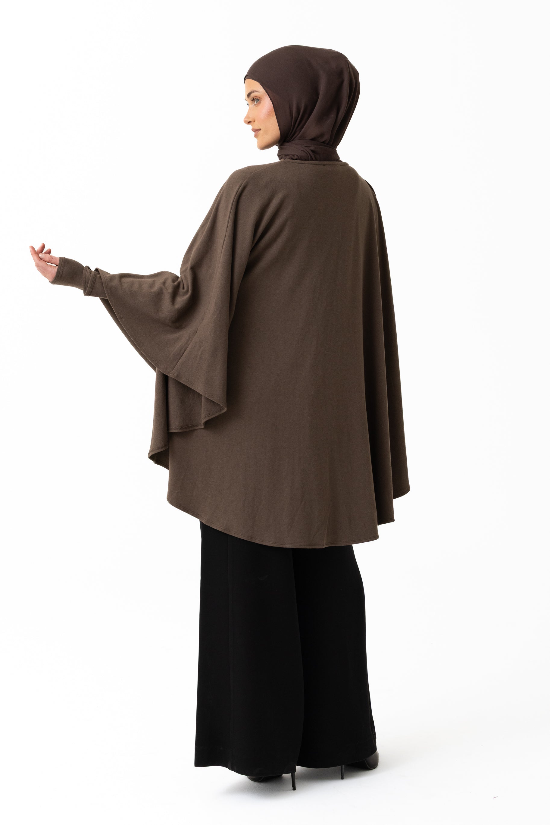 Jersey Cape Set - Cocoa