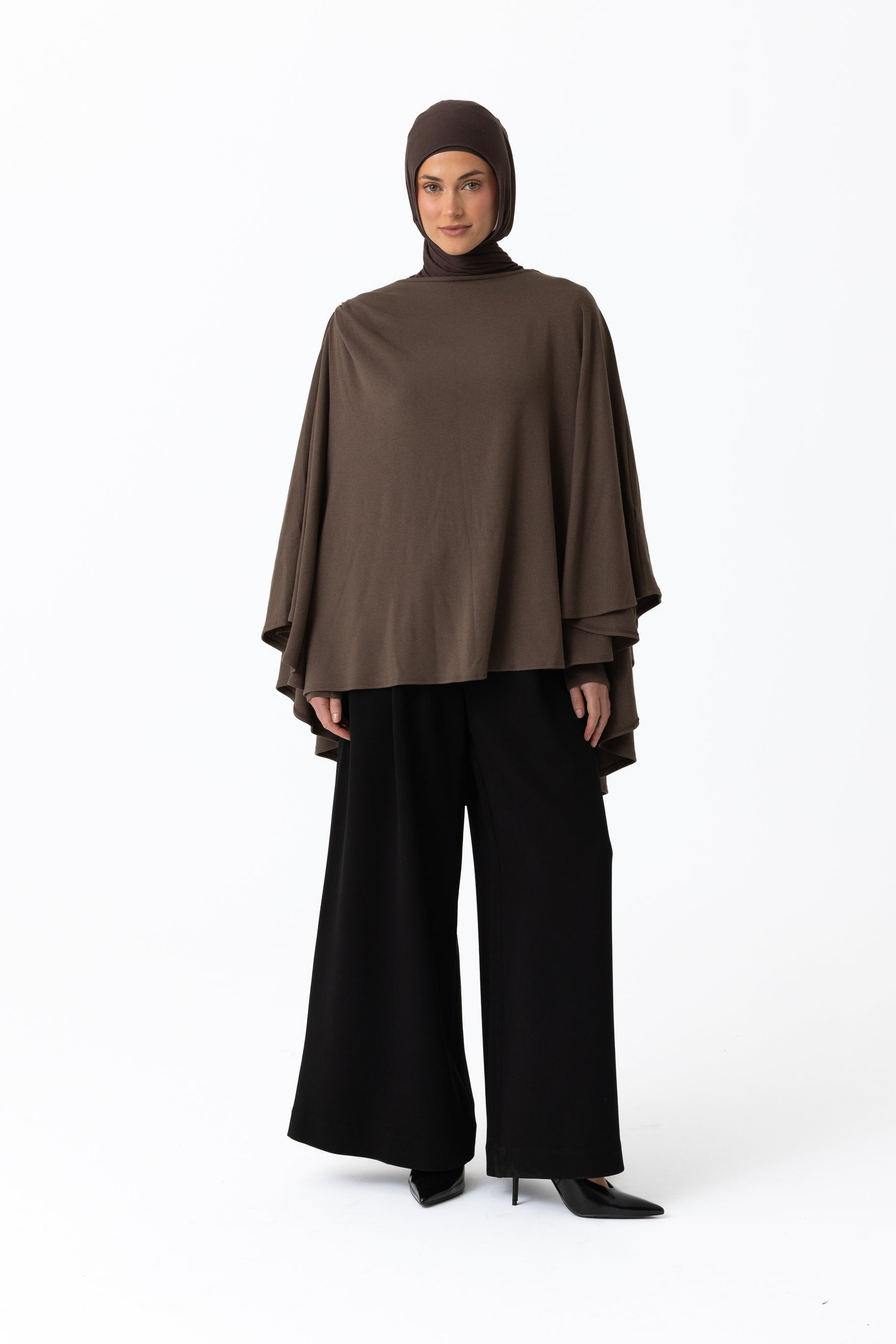 Jersey Cape Set - Cocoa