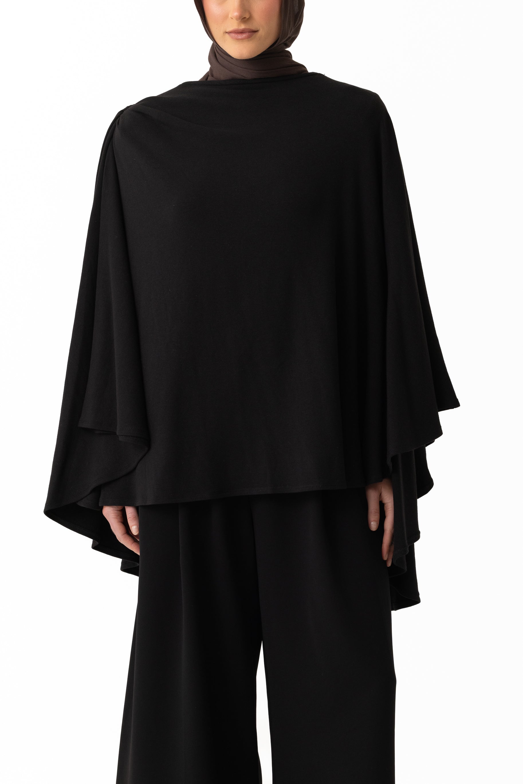 Jersey Cape Set - Black