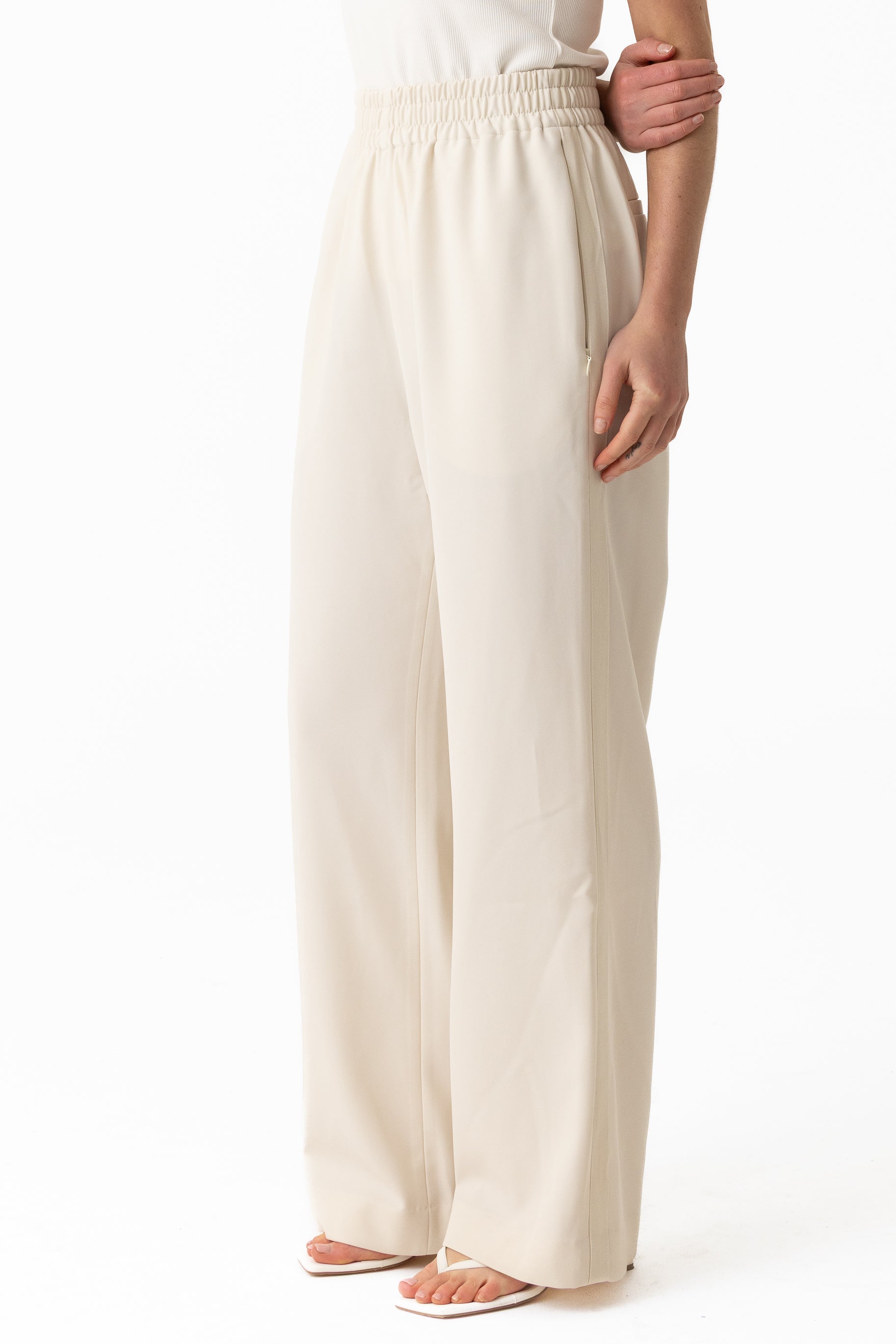 Staple Wide Leg Pants - Beige