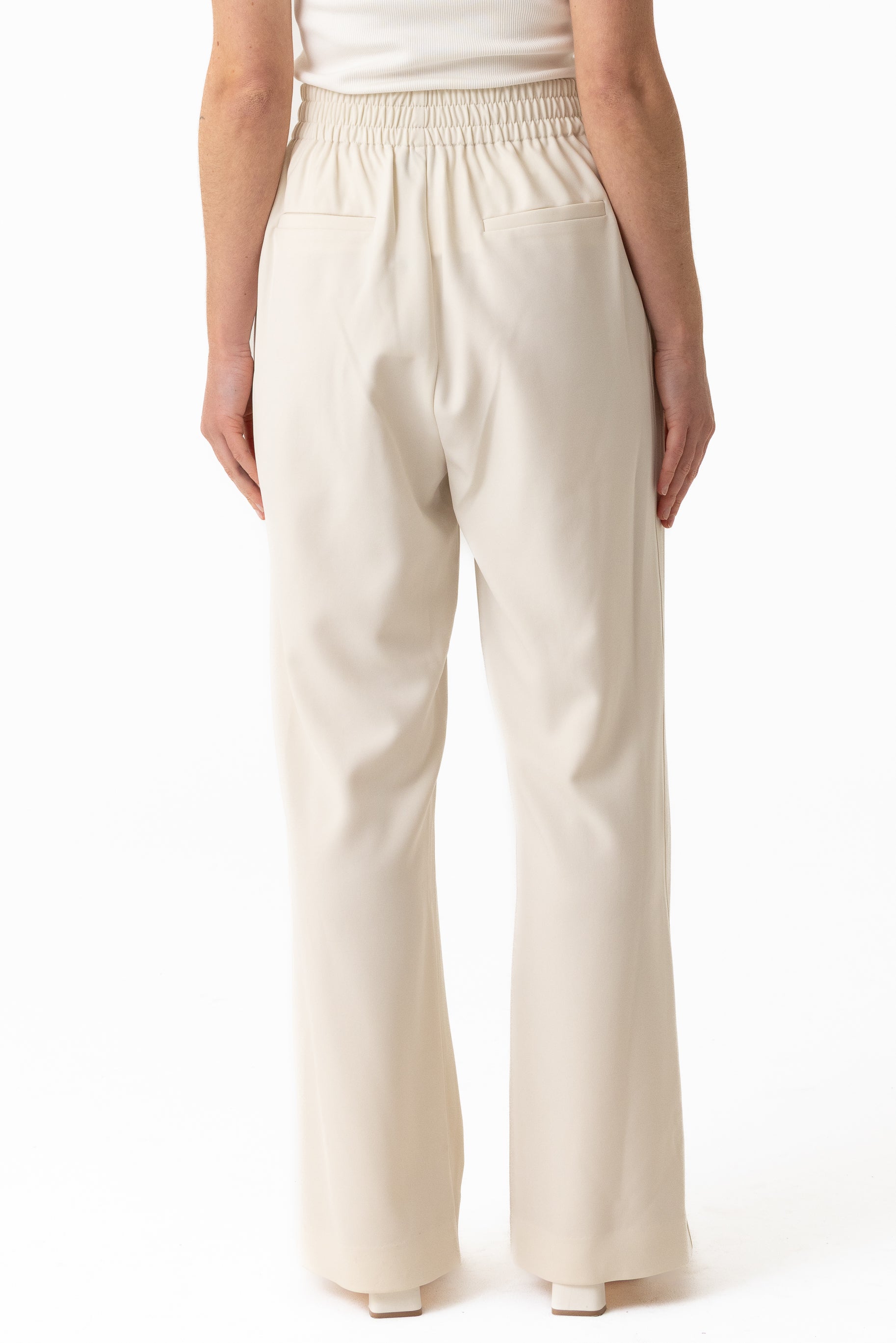 Staple Wide Leg Pants - Beige