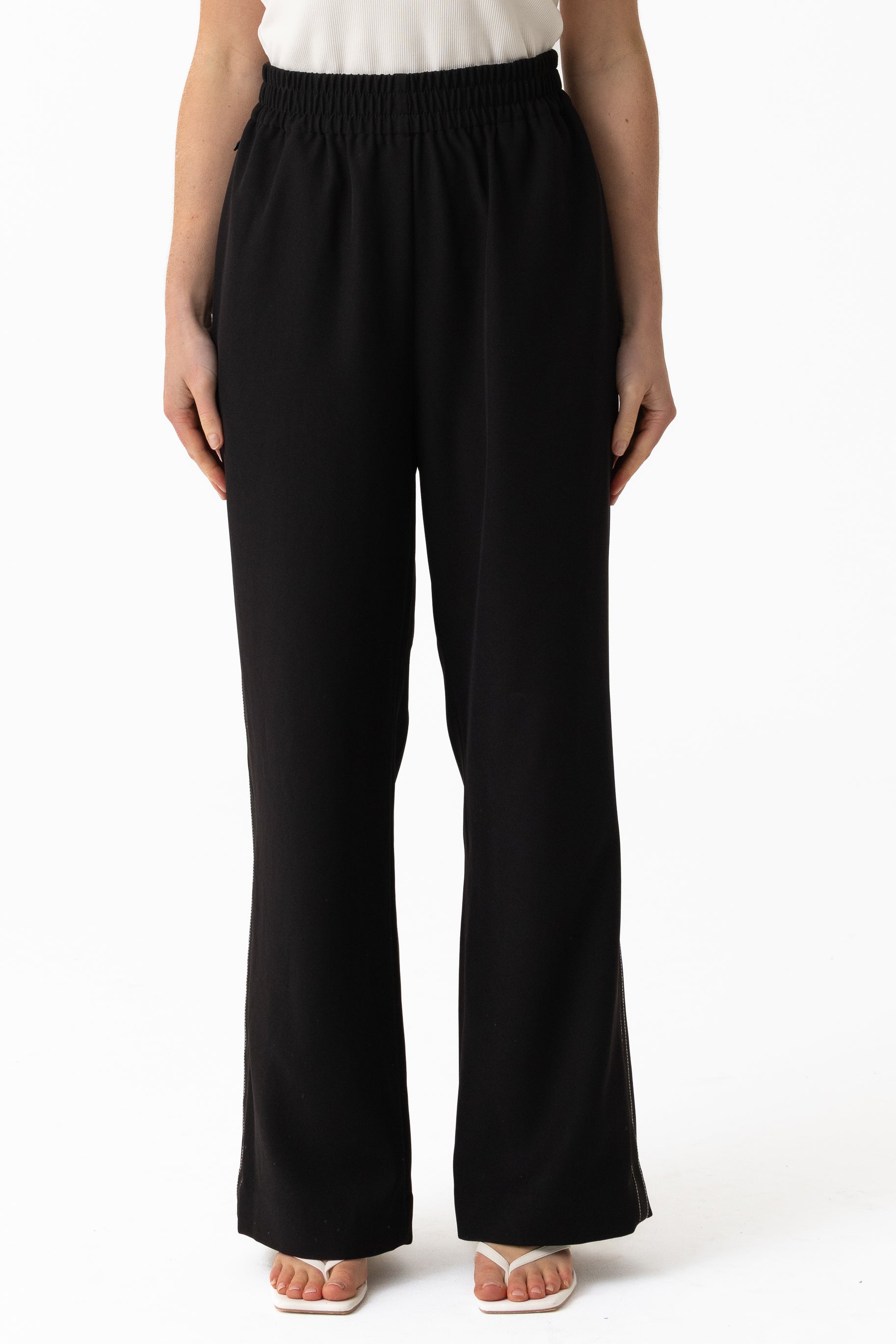 Staple Wide Leg Pants - Black