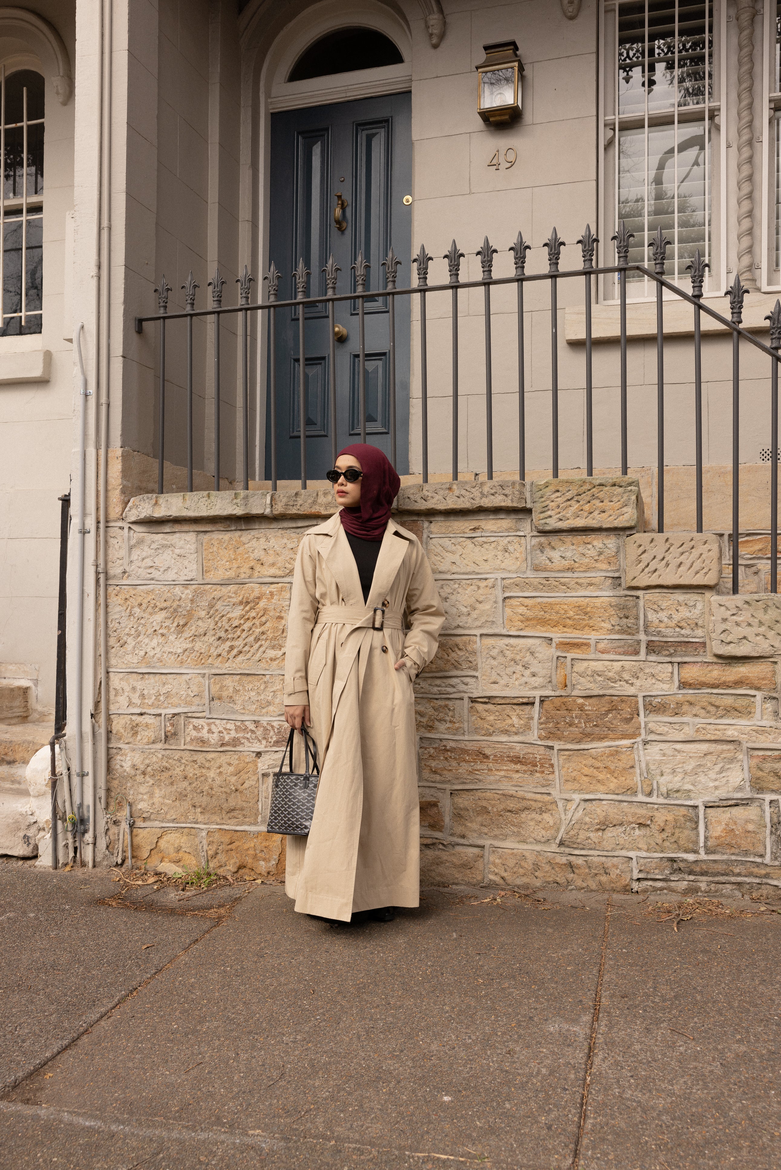 Celeste Maxi Trench Coat - Classic Beige