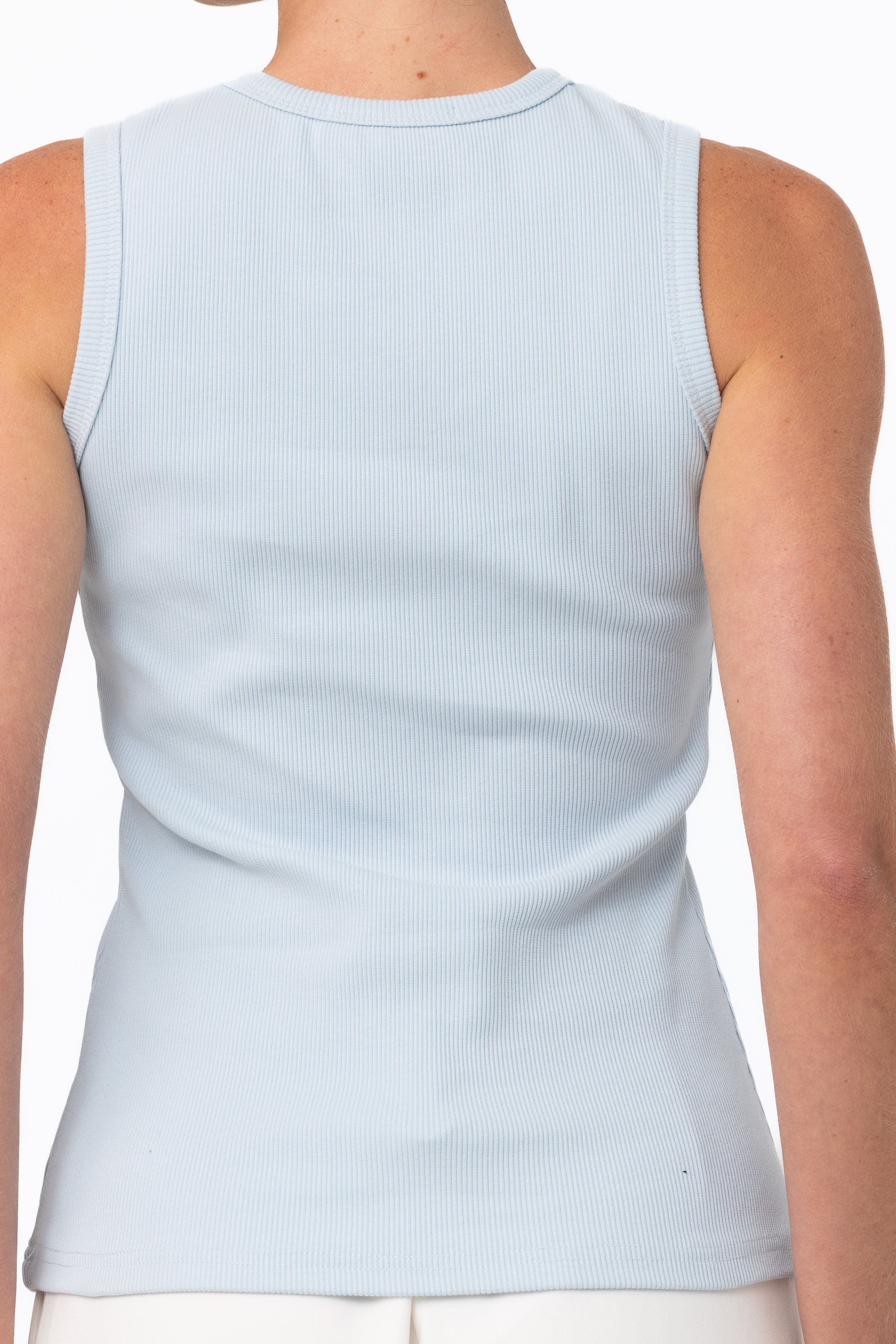 Core Ribbed Tank - Sky