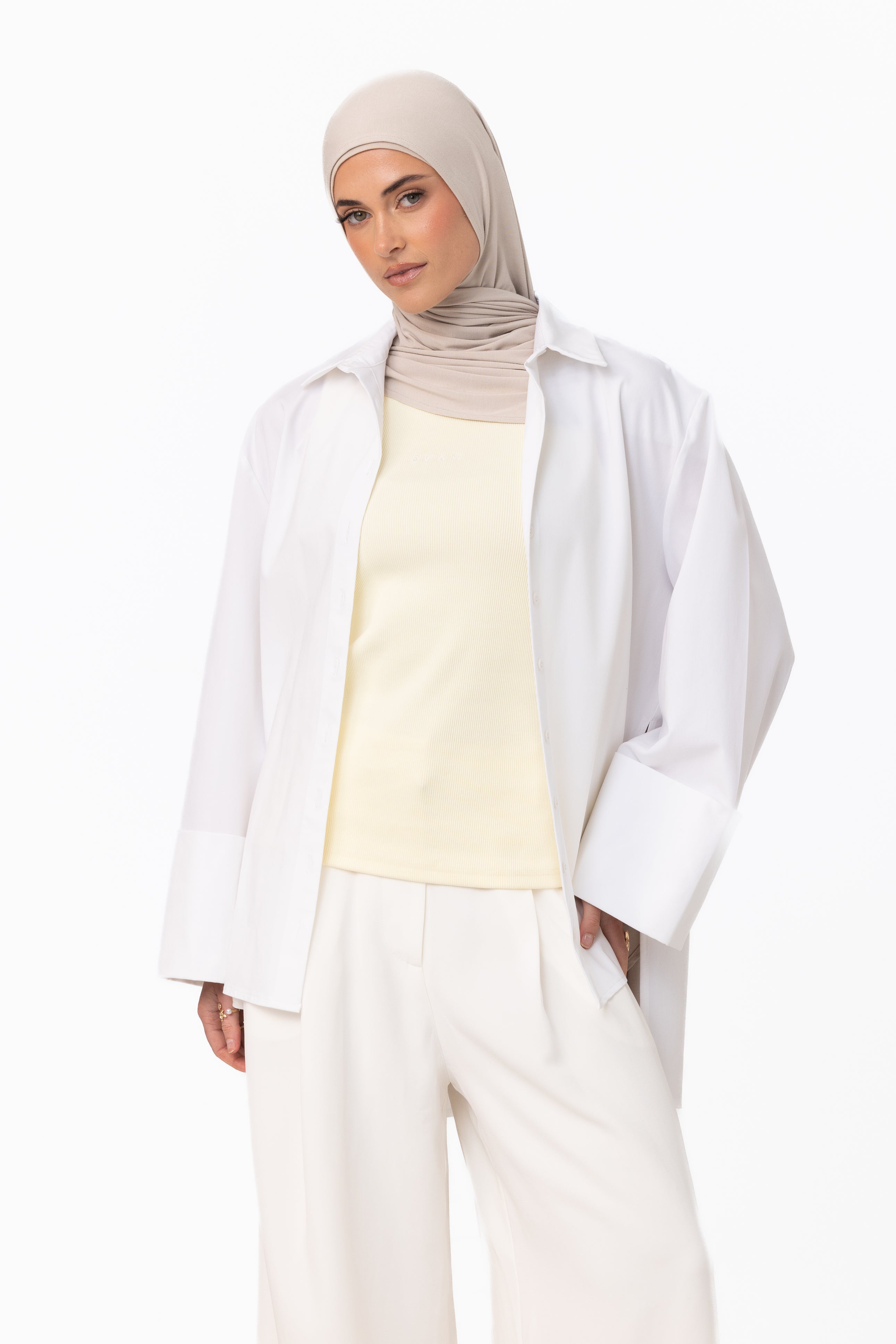 Core Ribbed Tank - Buttermilk