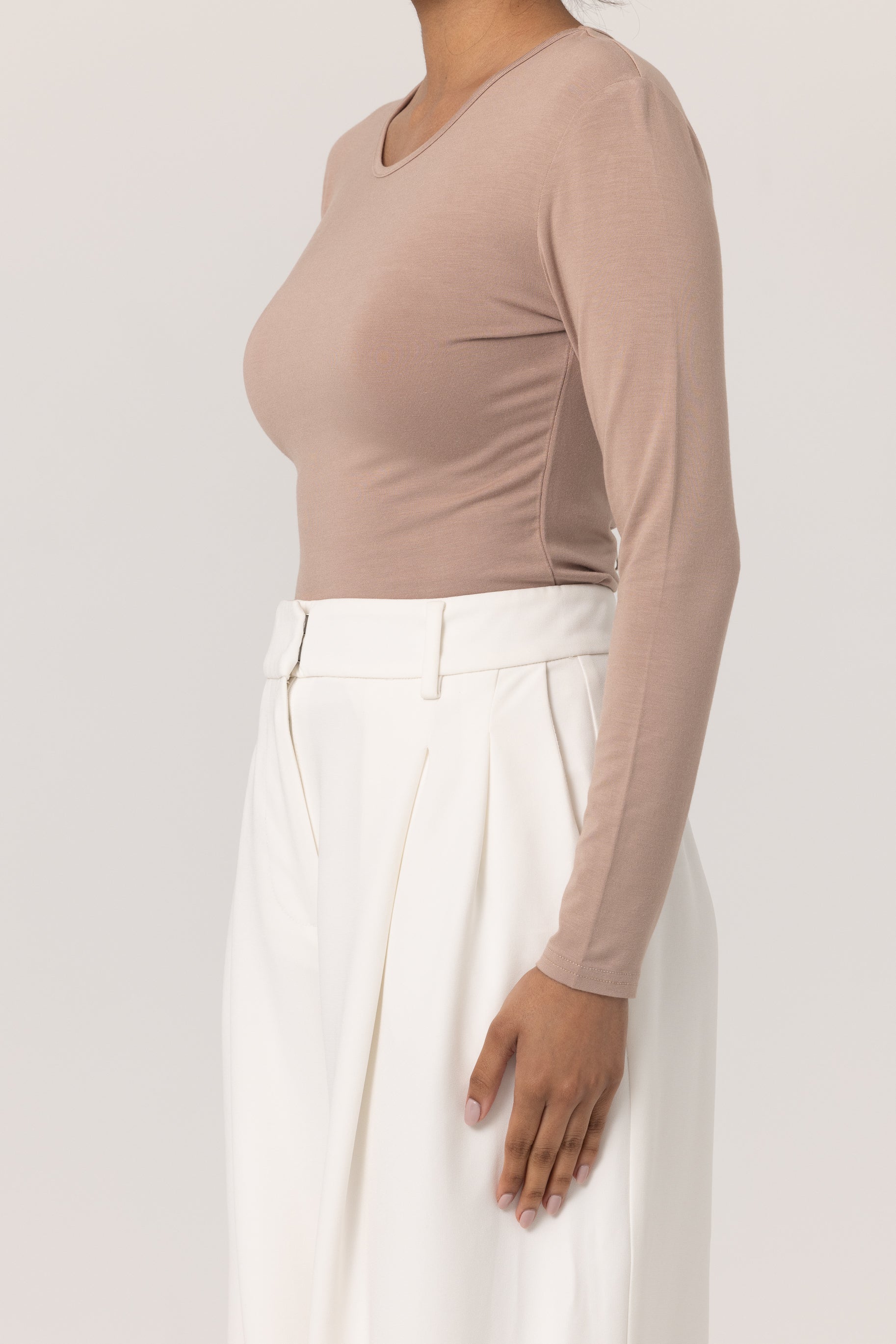 Jersey Body Top - Mink