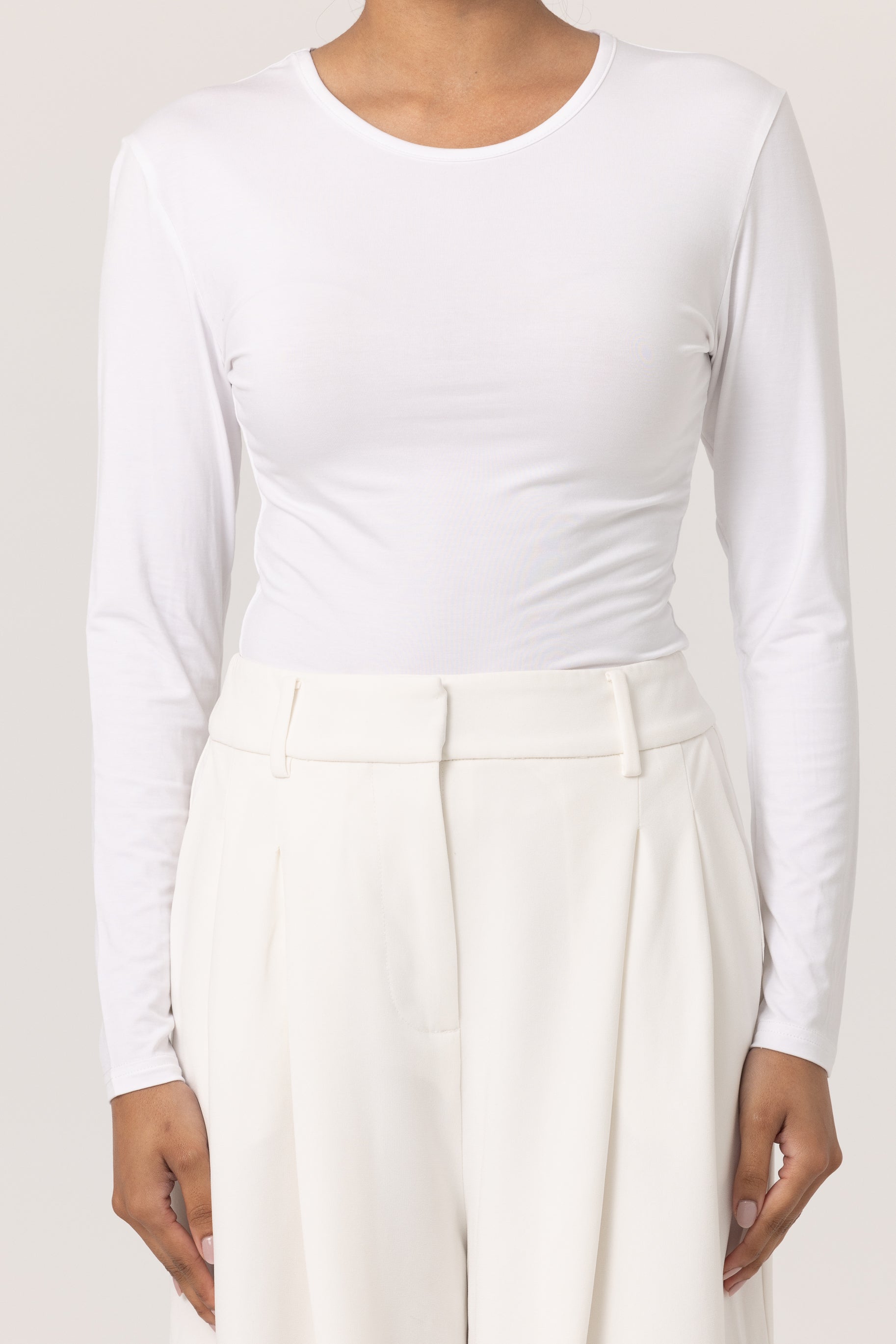 Jersey Body Top - White