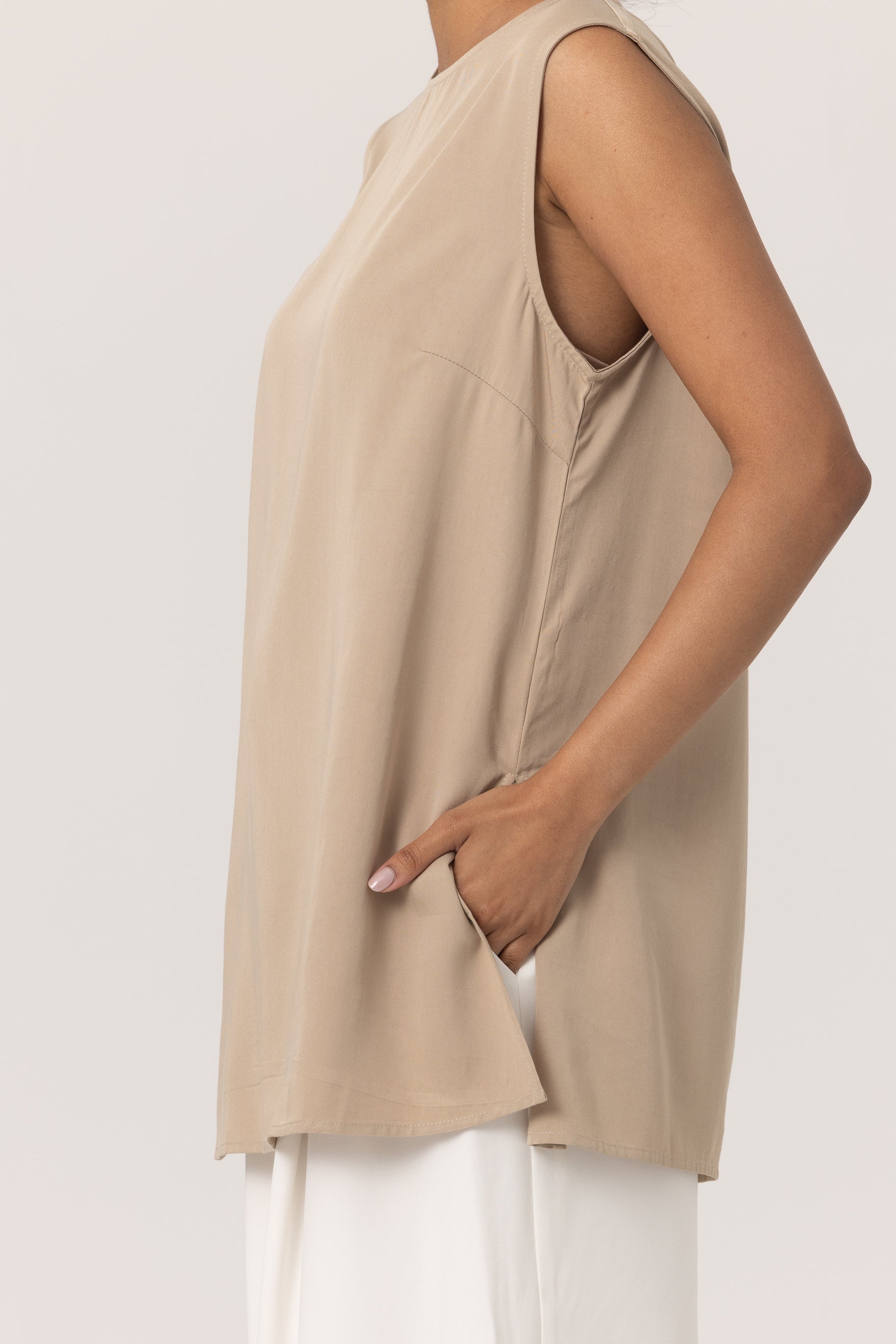 Tencel Tank Top - Linseed
