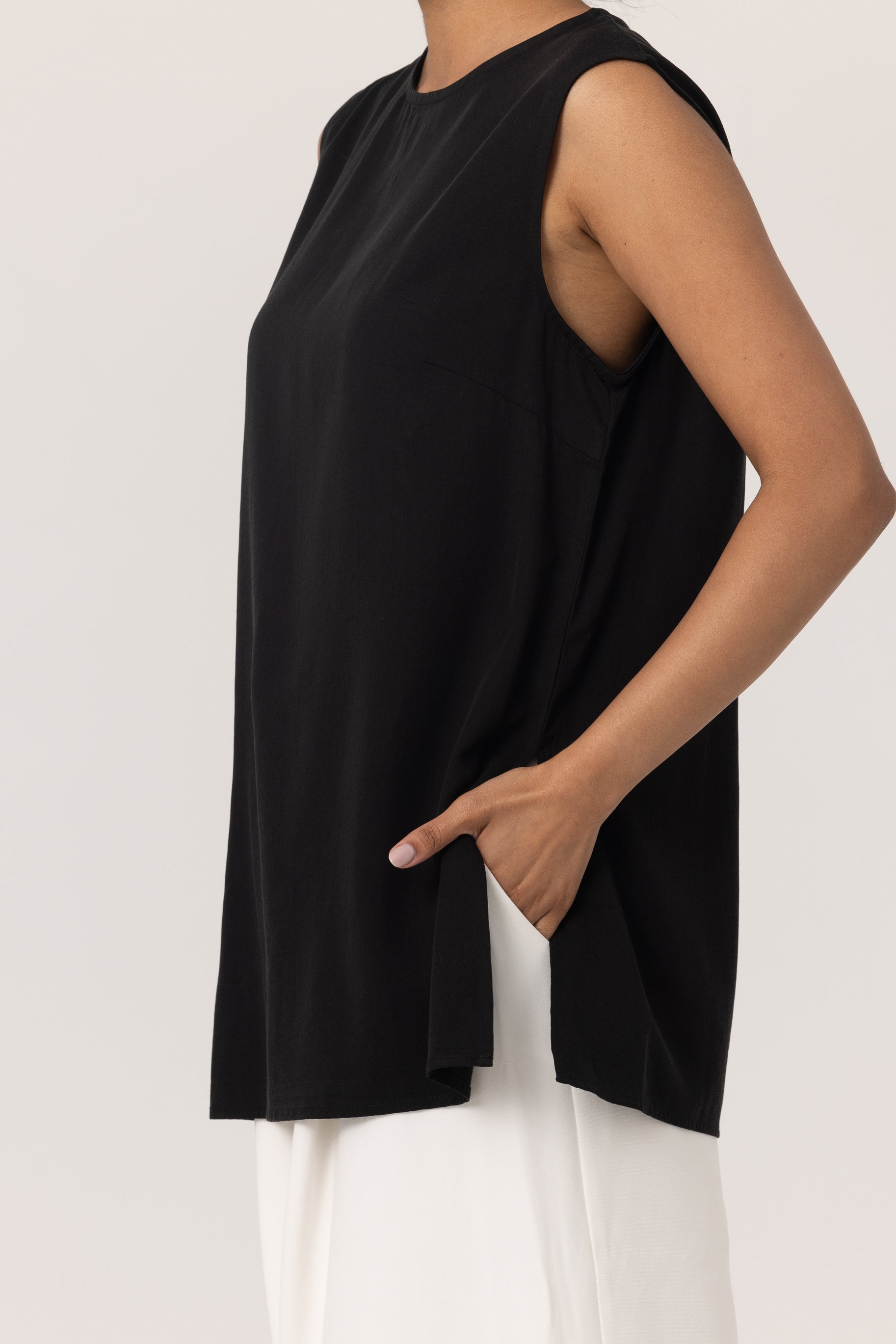 Tencel Tank Top - Black