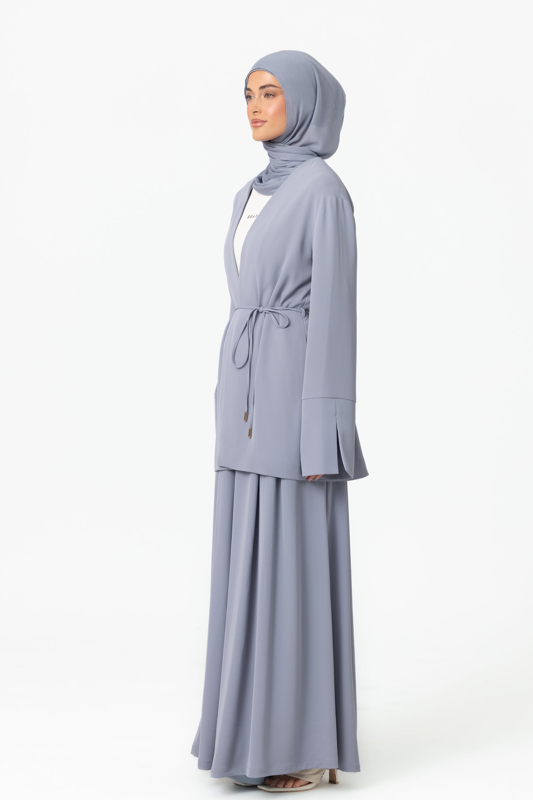 Lara Crepe Kimono - Blue