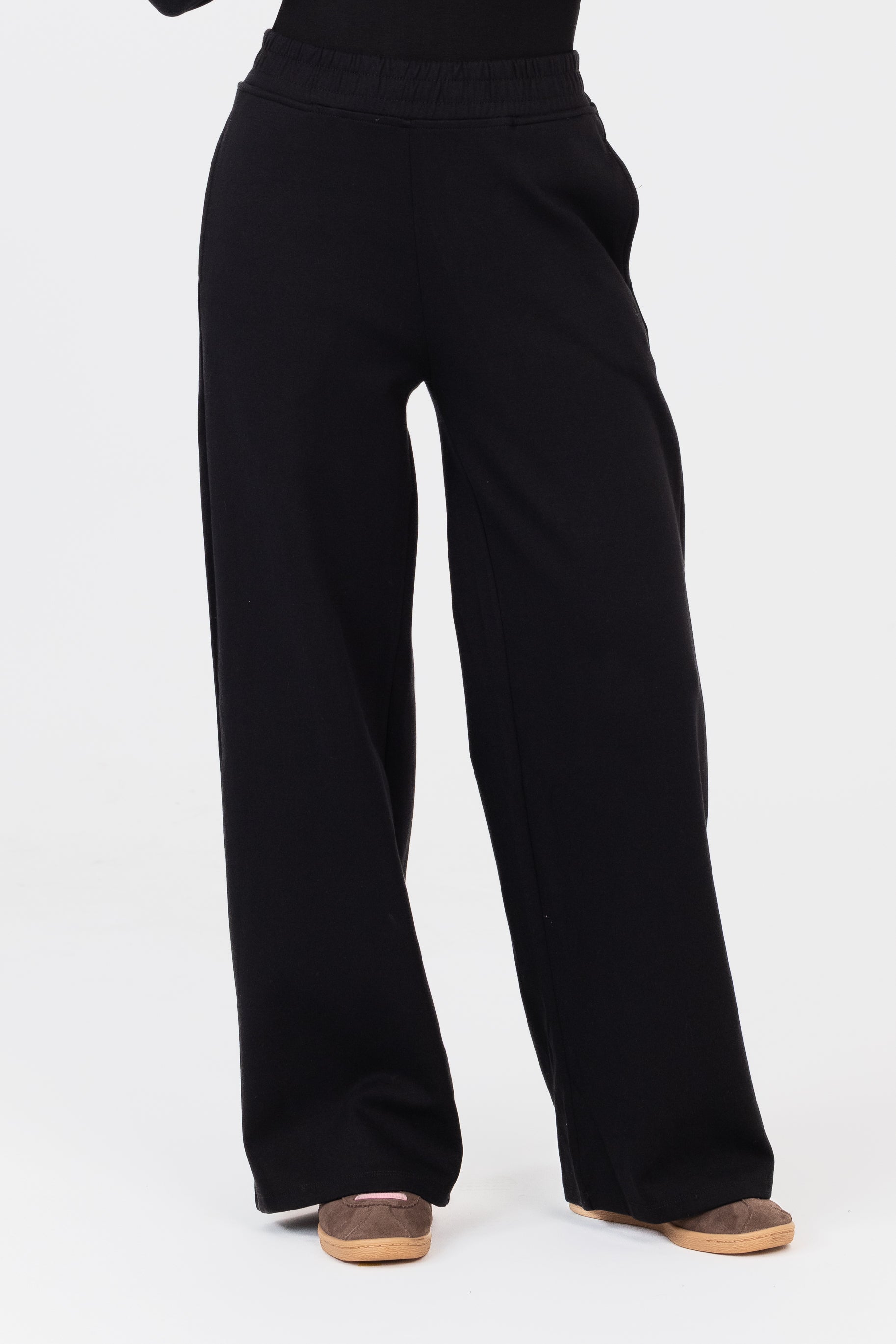 Everyday Longline Pants - Black