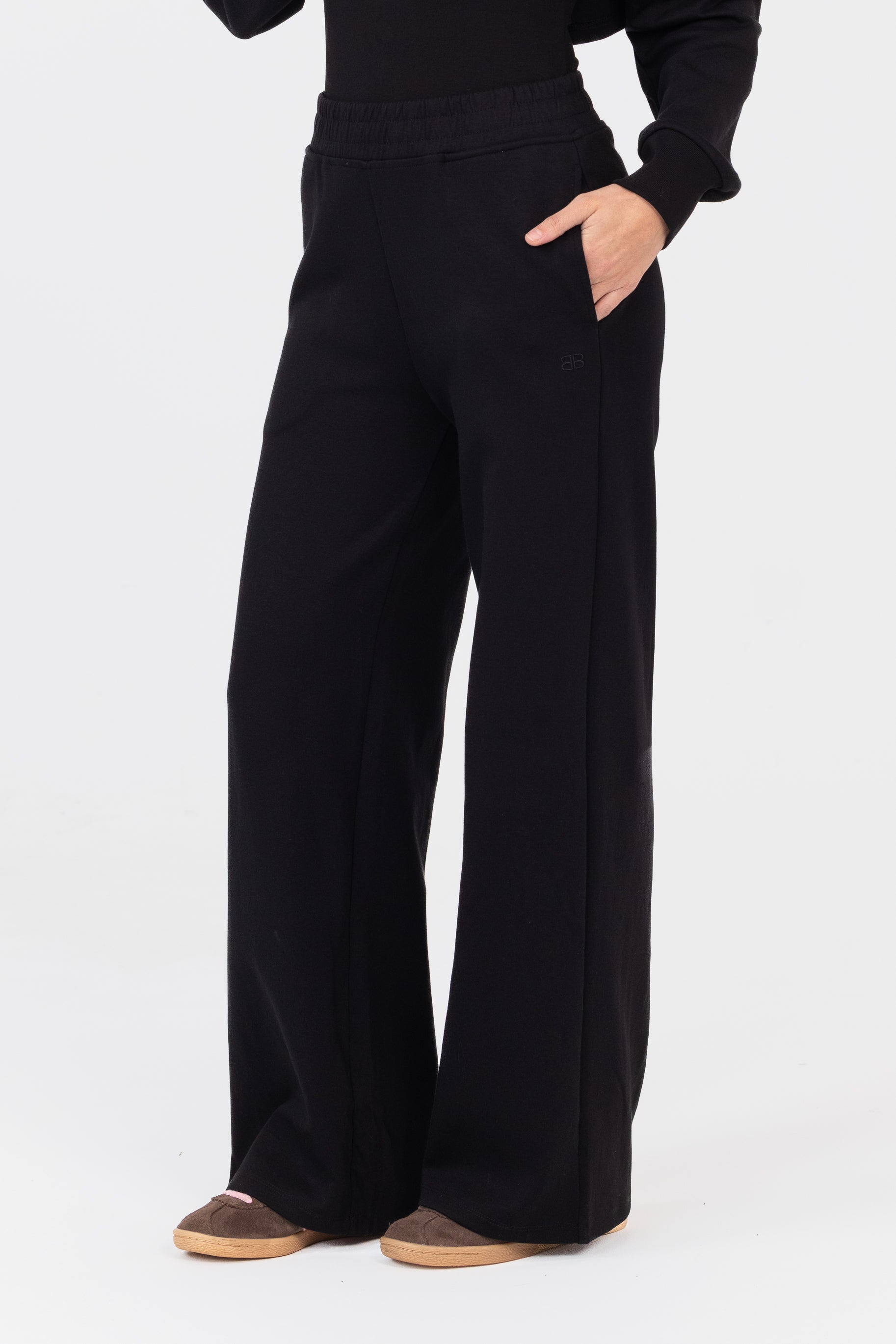 Everyday Longline Pants - Black