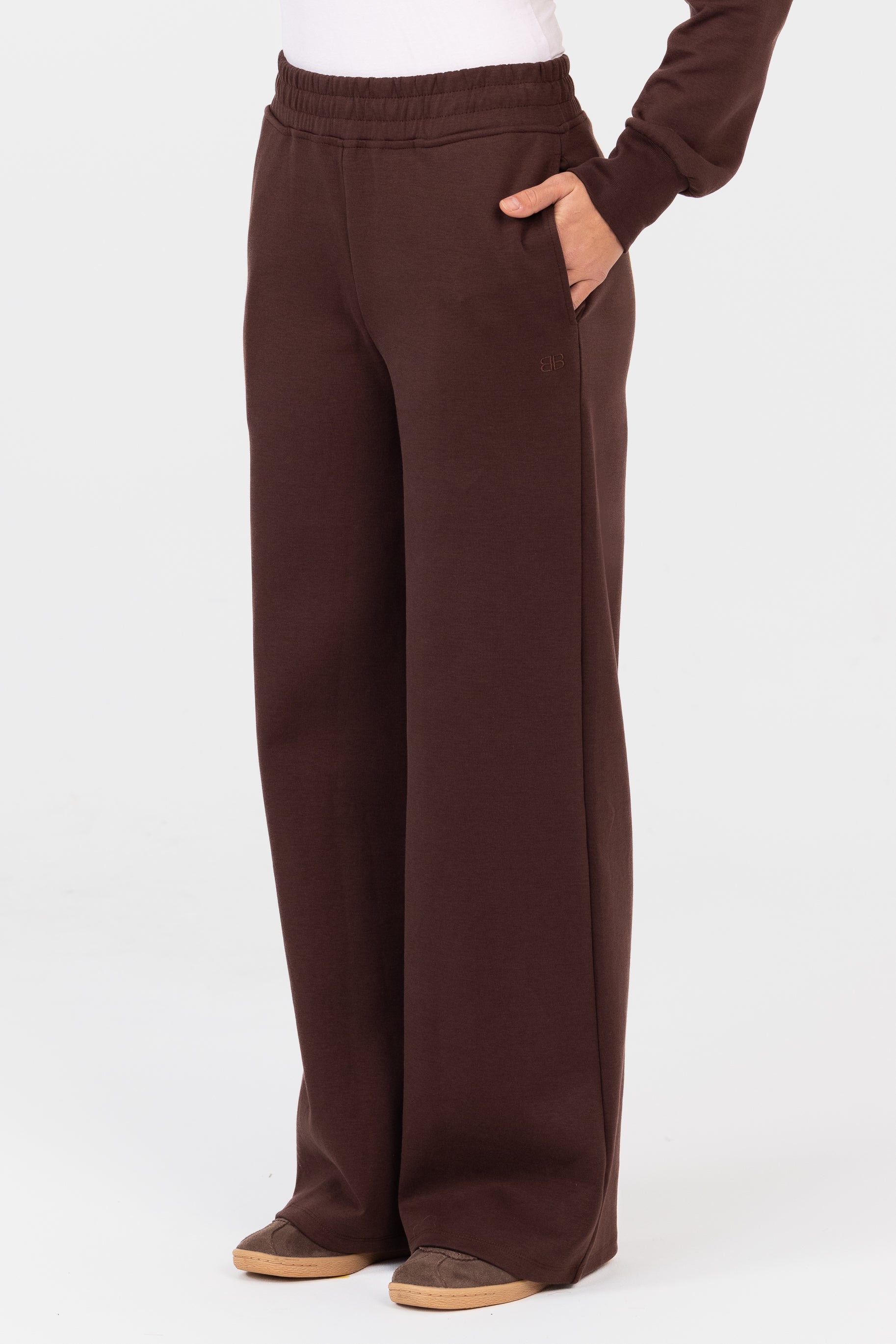 Everyday Longline Pants - Coffee