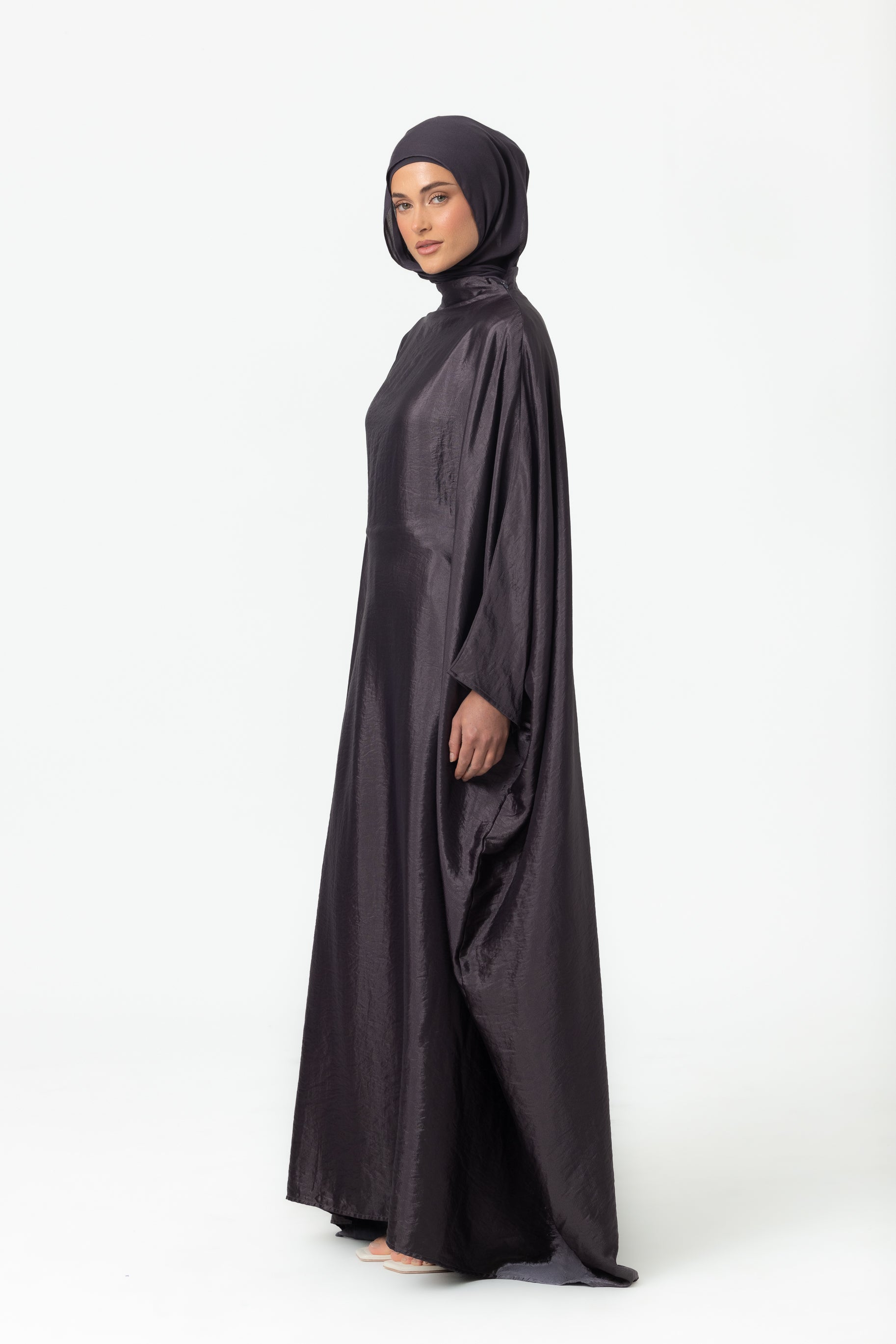 Classic Butterfly Abaya - Midnight Blue
