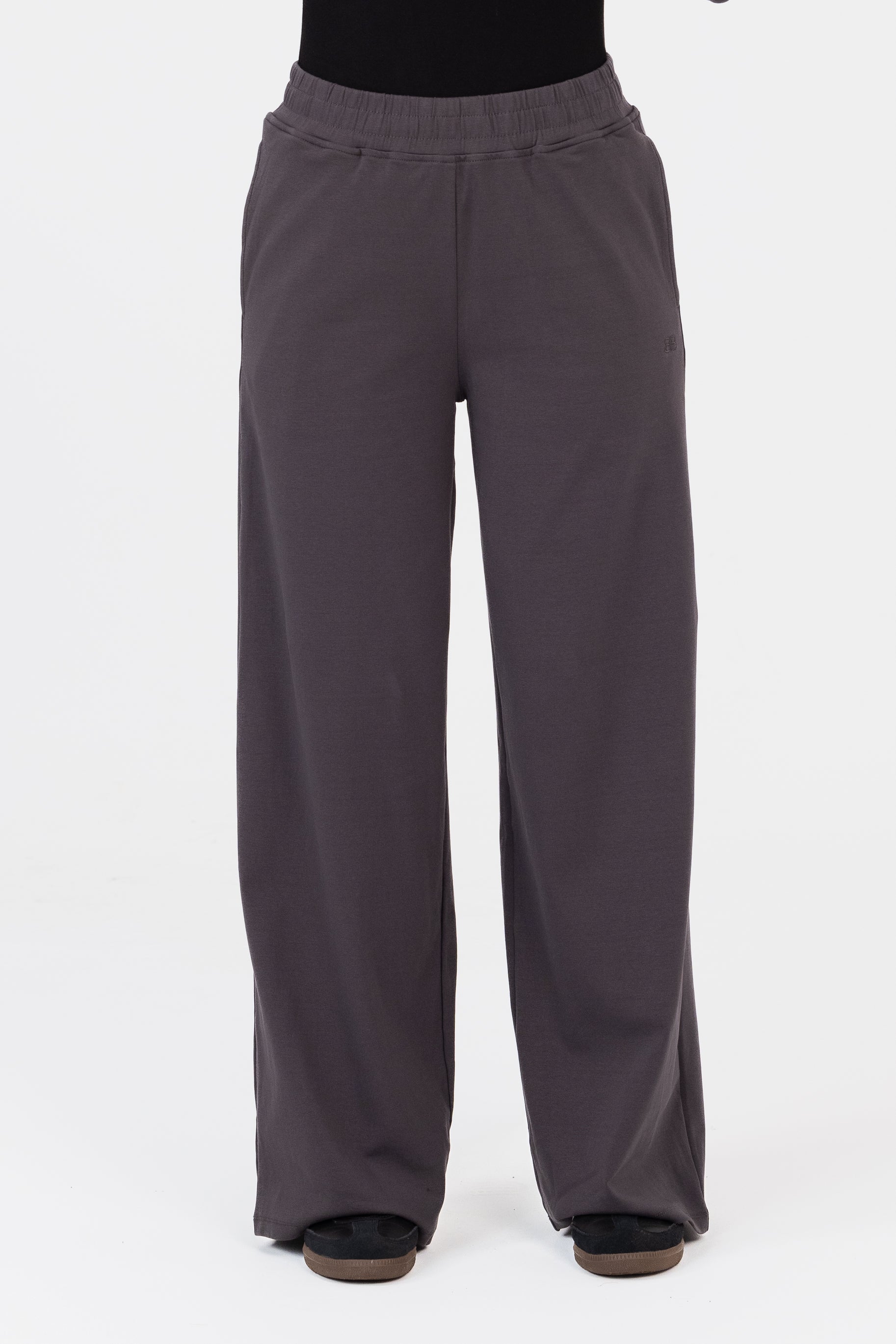 Everyday Wide Leg Pants - Charcoal