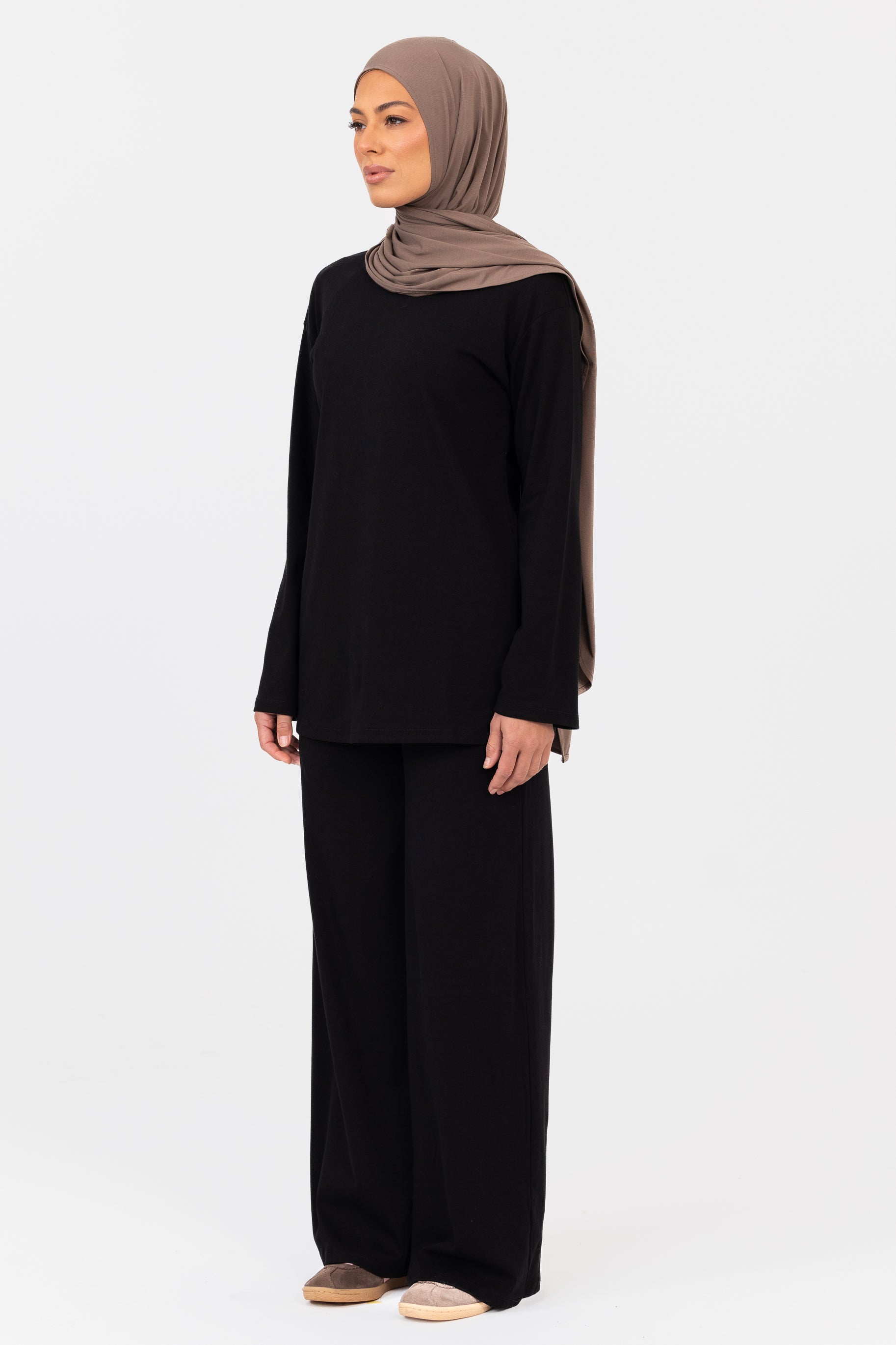 Everyday Crew Neck Top - Black