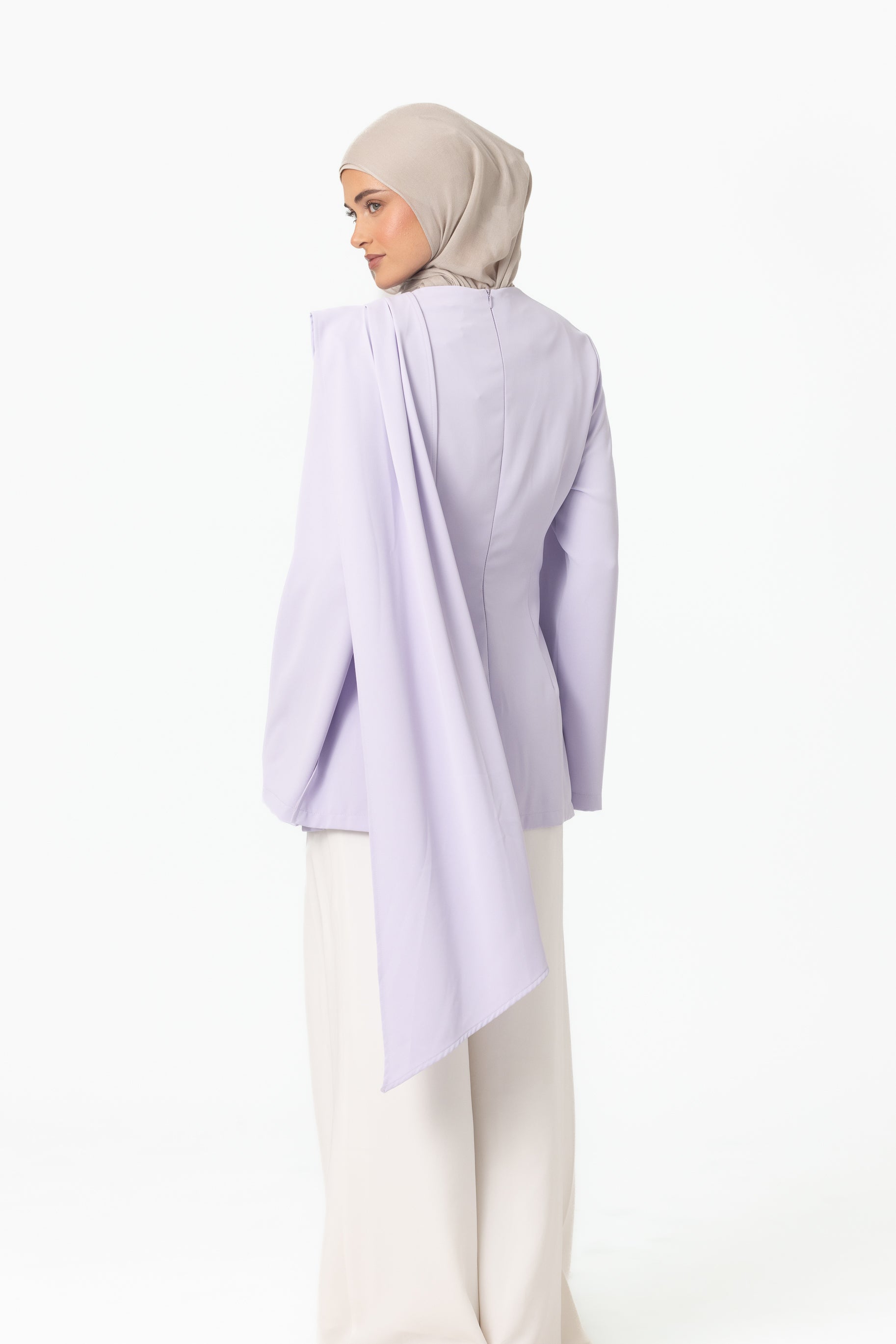 Gardenia Drape Top - Lavender