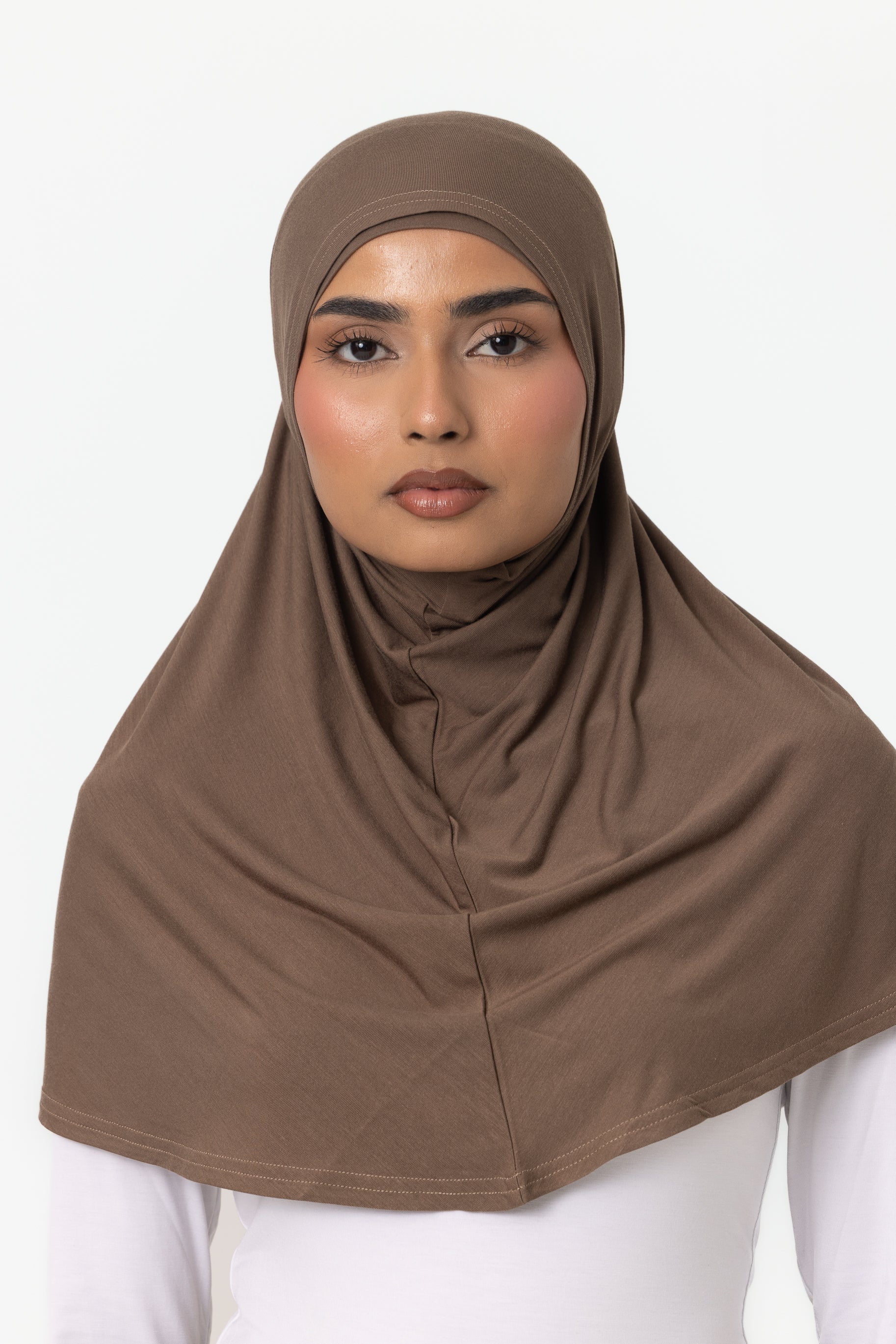 Womens 2pc Jersey Hijab - Oak
