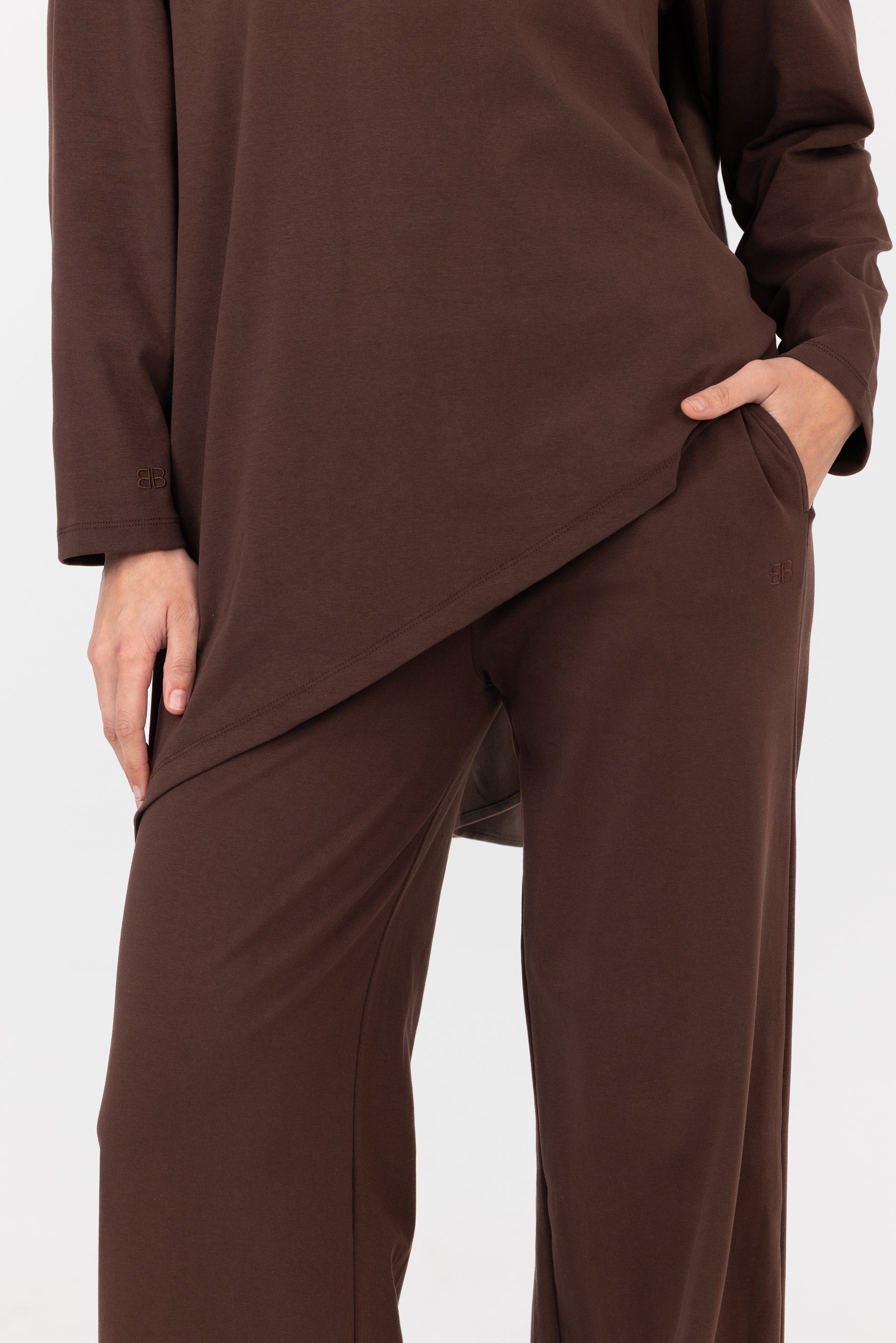 Everyday Asymmetric Top - Chocolate