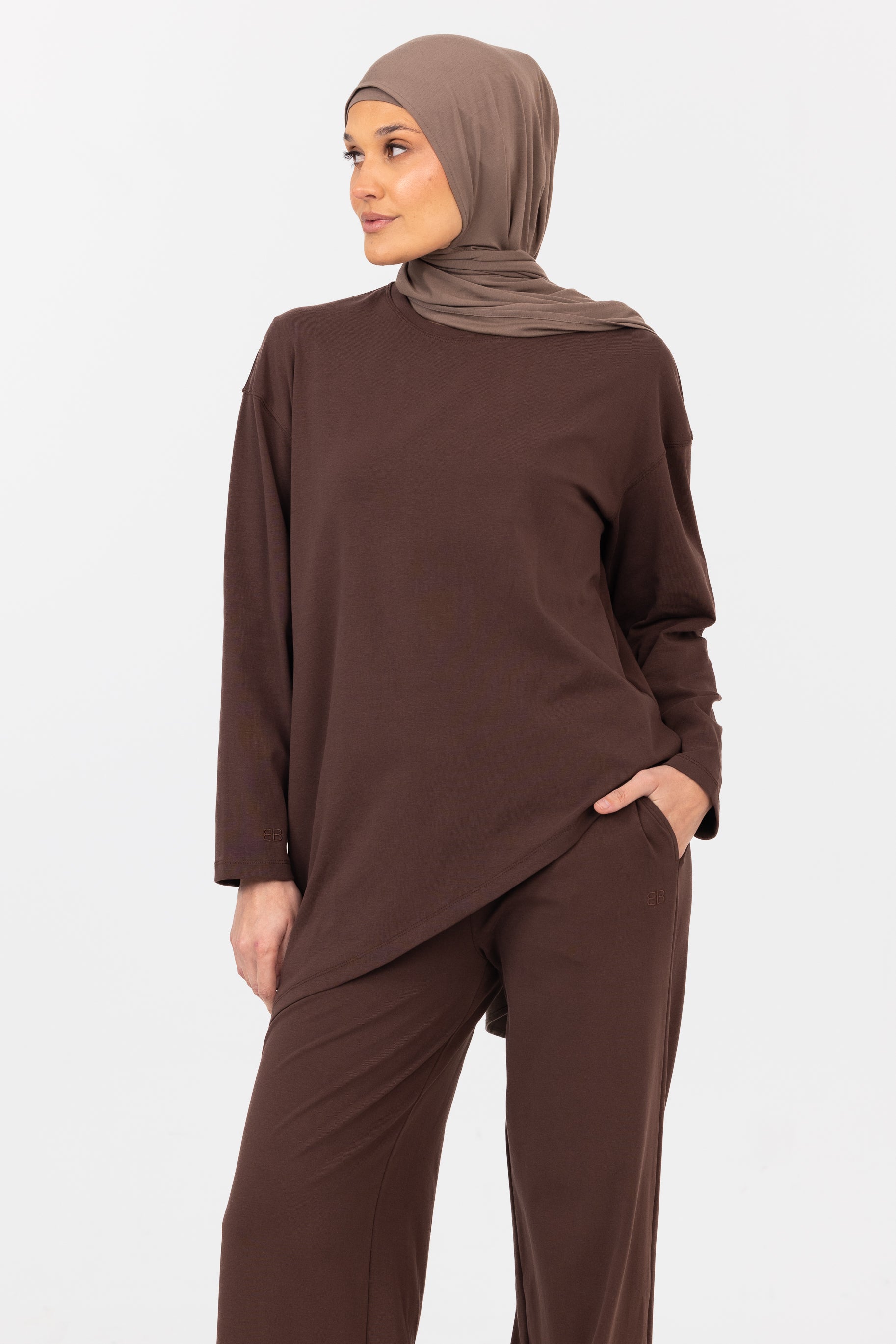Everyday Asymmetric Top - Chocolate