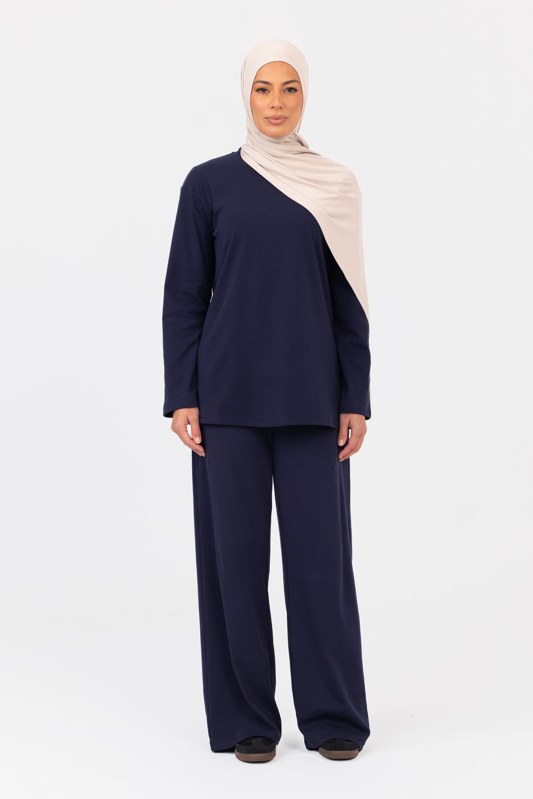 Everyday Crew Neck Top - Navy
