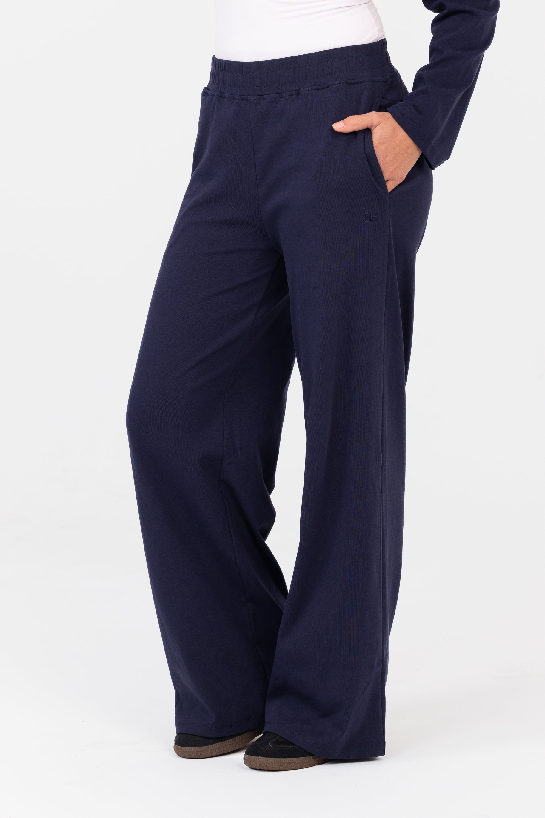 Everyday Wide Leg Pants - Navy