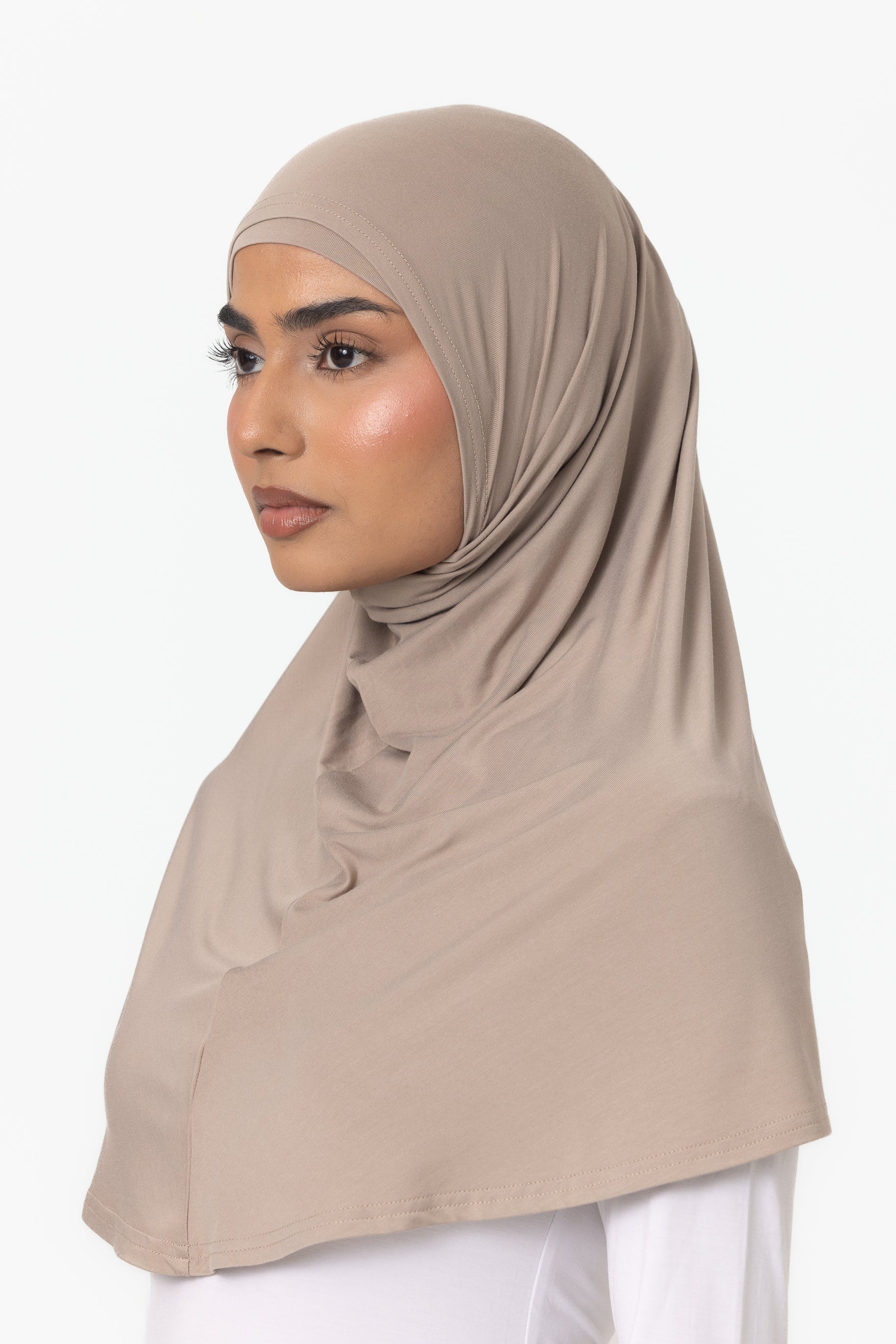 Womens 2pc Jersey Hijab - Dune