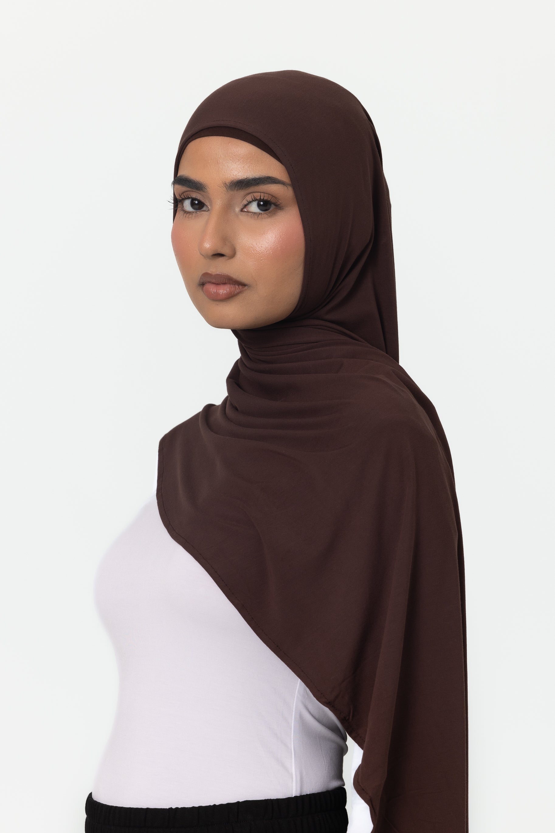 Bamboo Jersey Hijab Set - Cedar