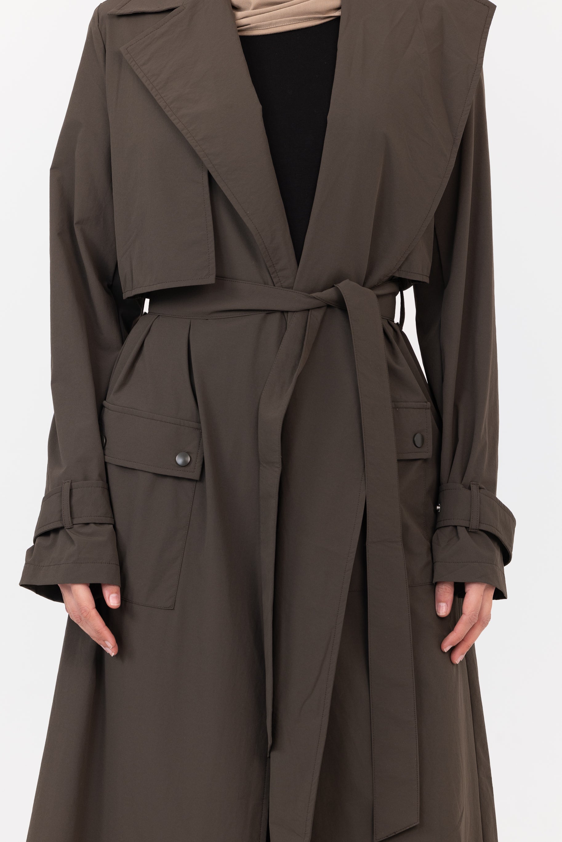 Active Trench Coat - Khaki