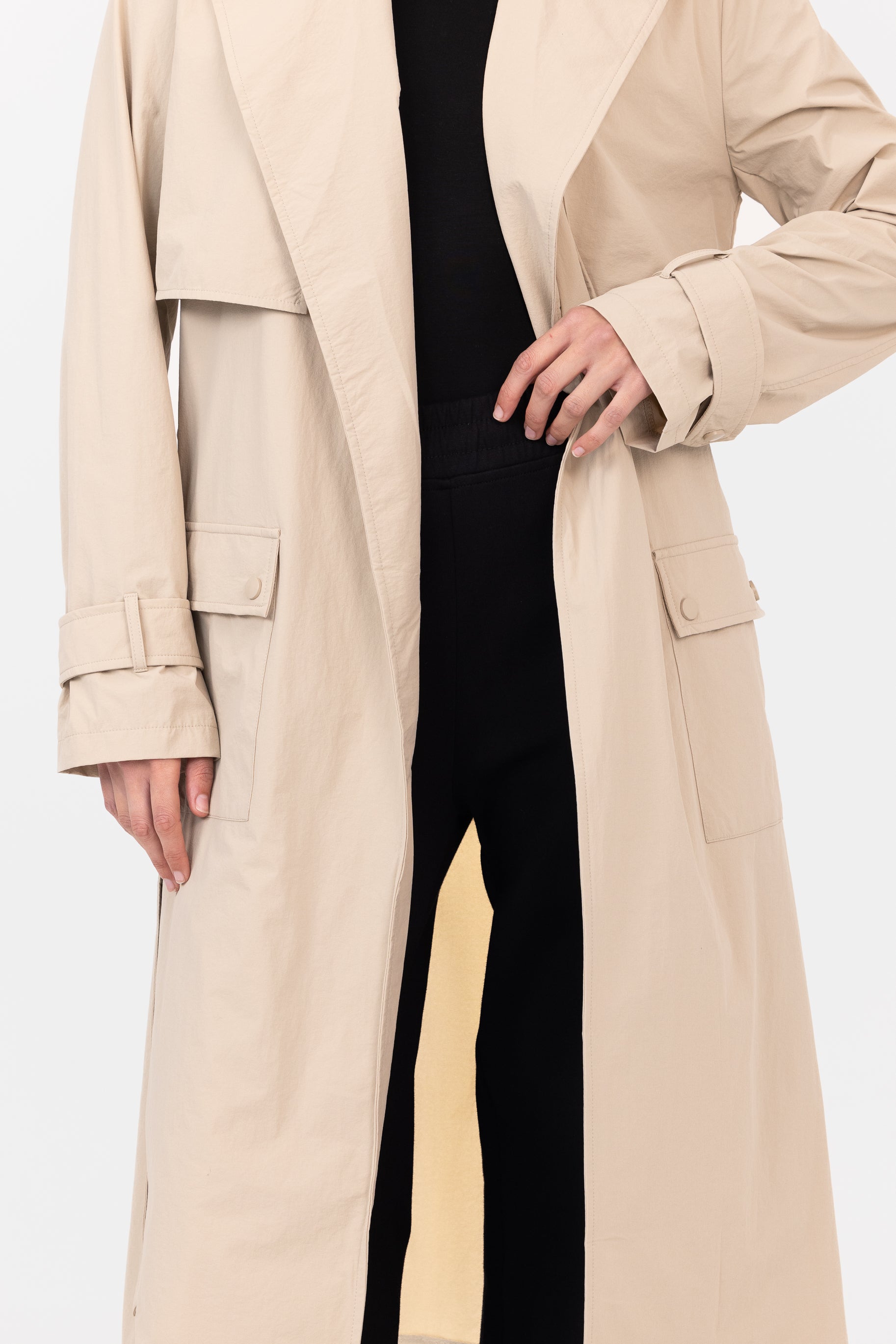 Active Trench Coat - Stone