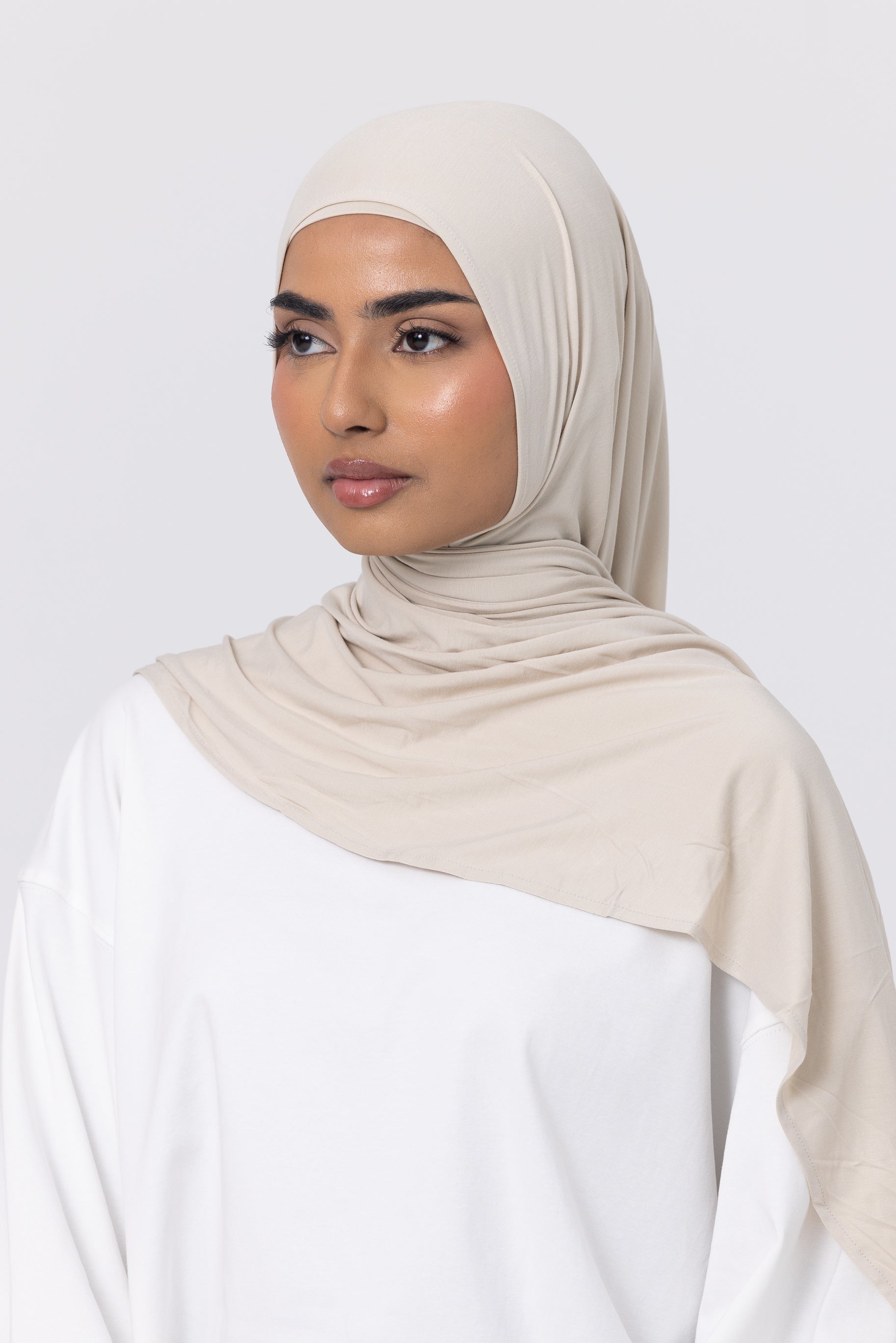 Bamboo Jersey Hijab Set - Haze