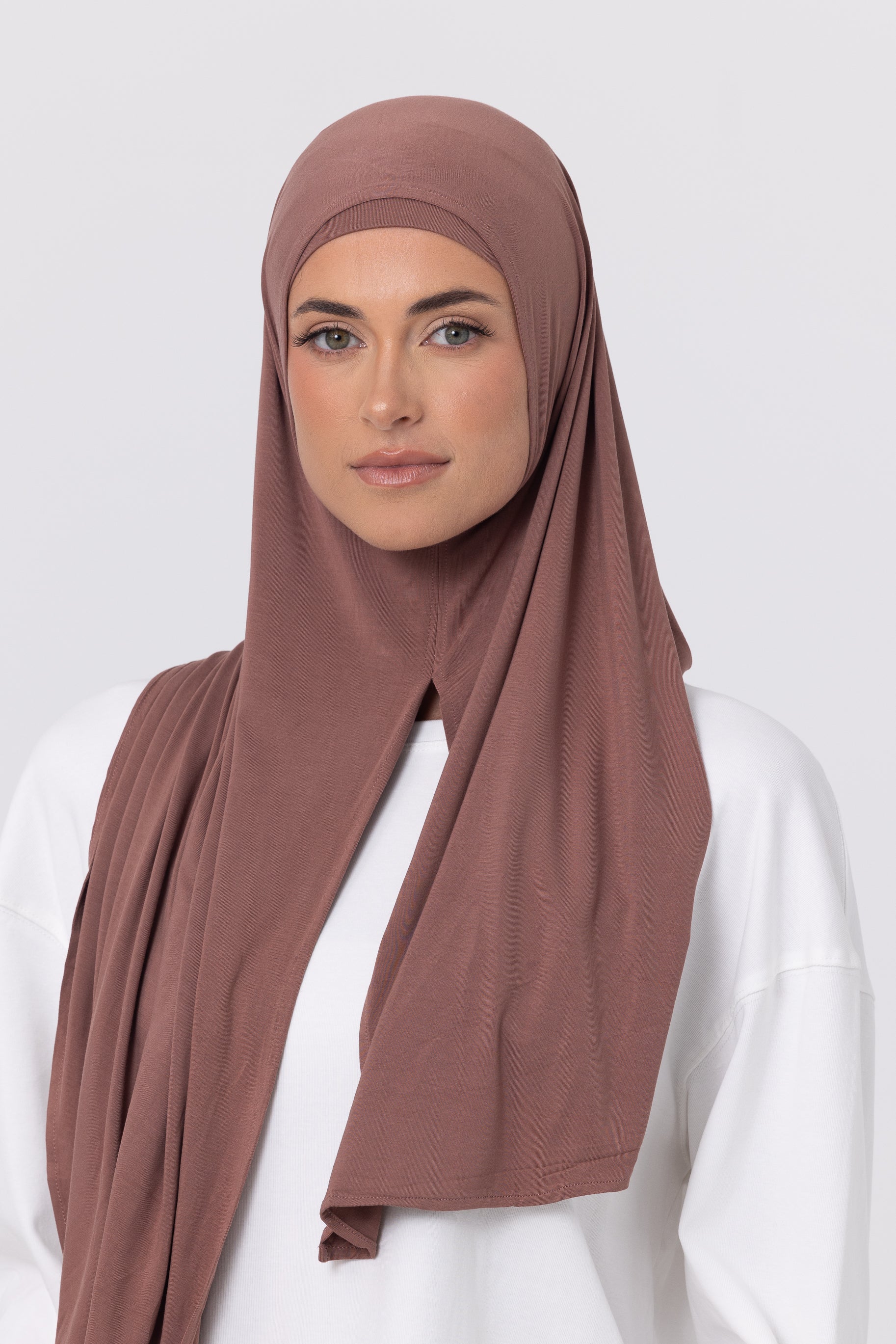 Instant Bamboo Jersey Wrap Set - Cinnamon