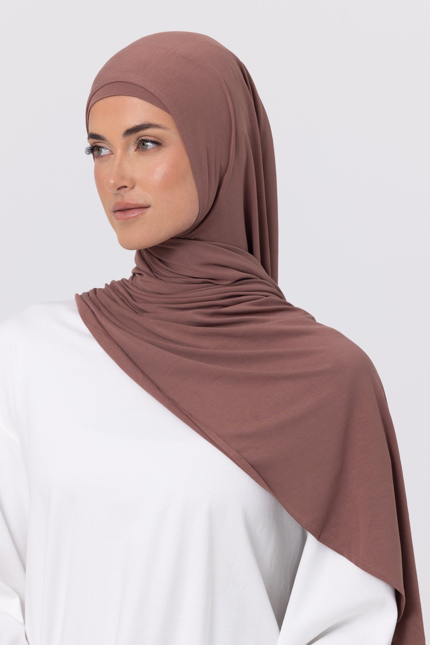 Instant Bamboo Jersey Wrap Set - Cinnamon