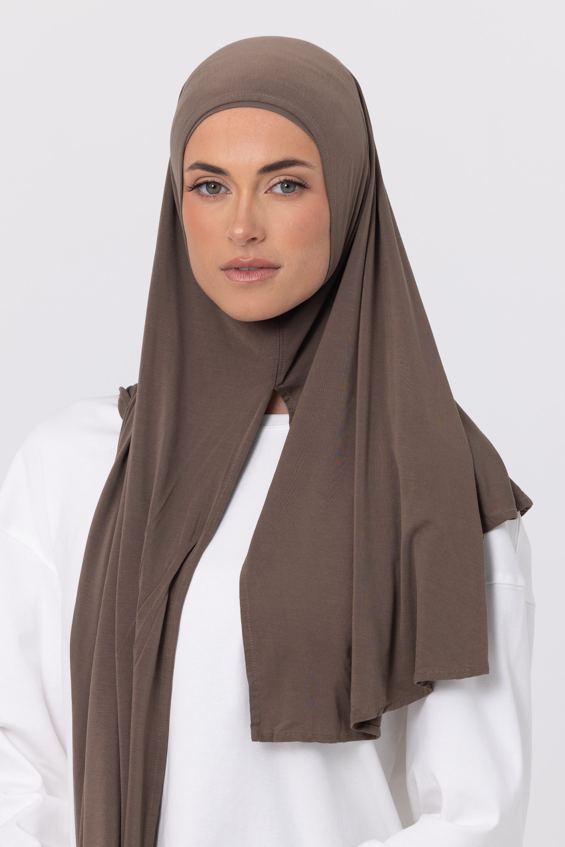 Instant Bamboo Jersey Wrap Set - Oak