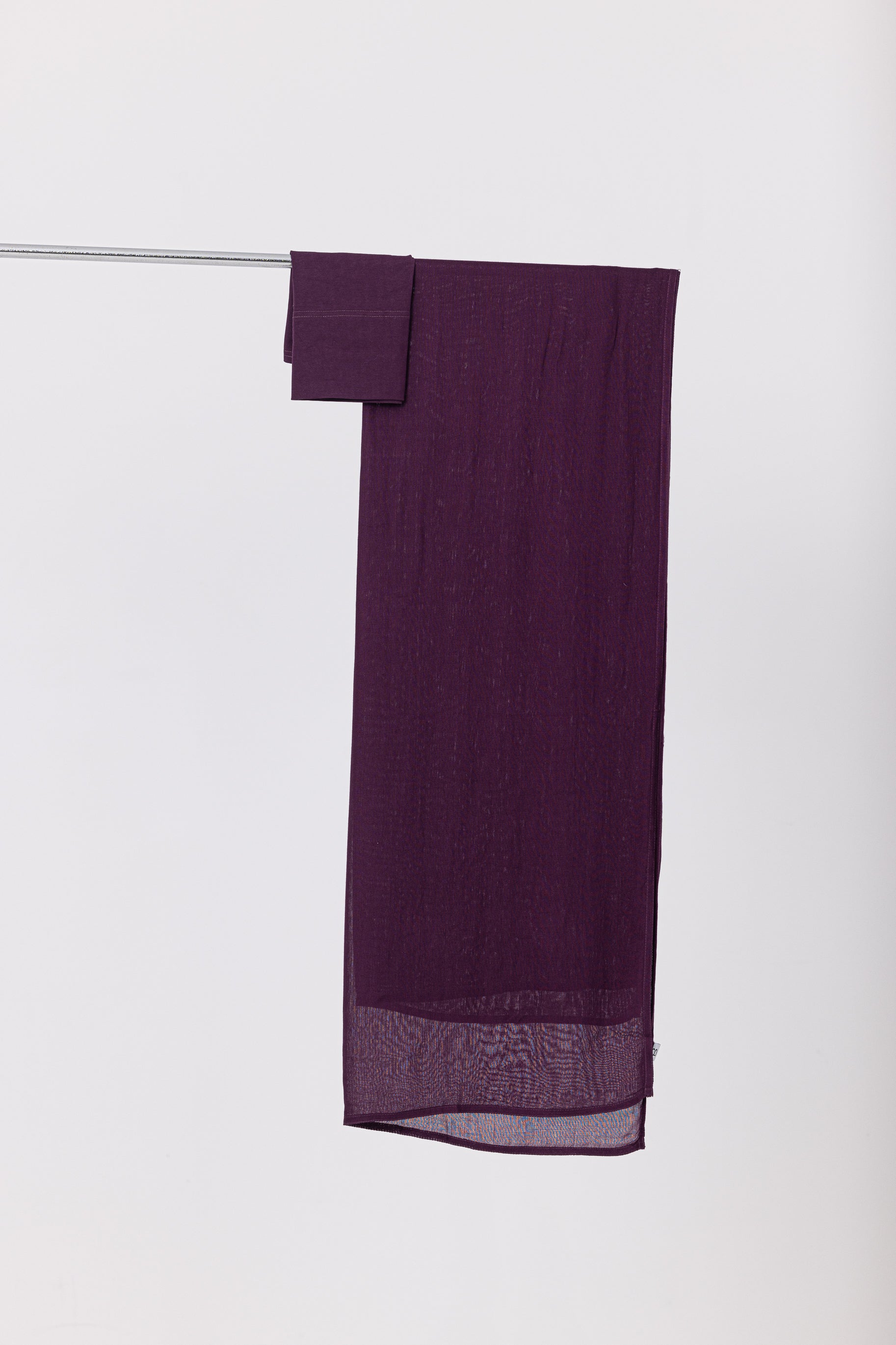 Double Stitched Modal Hijab Set - Eggplant