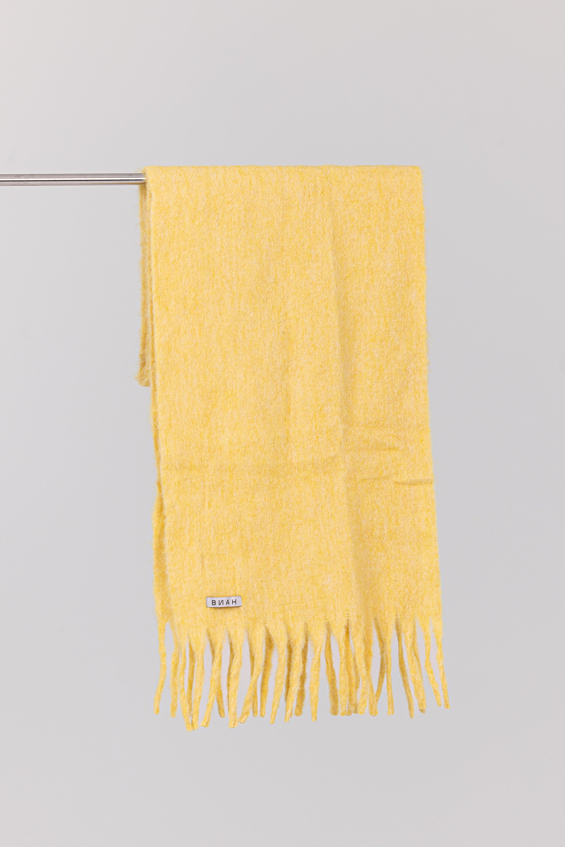 Chunky Winter Scarf - Lemon