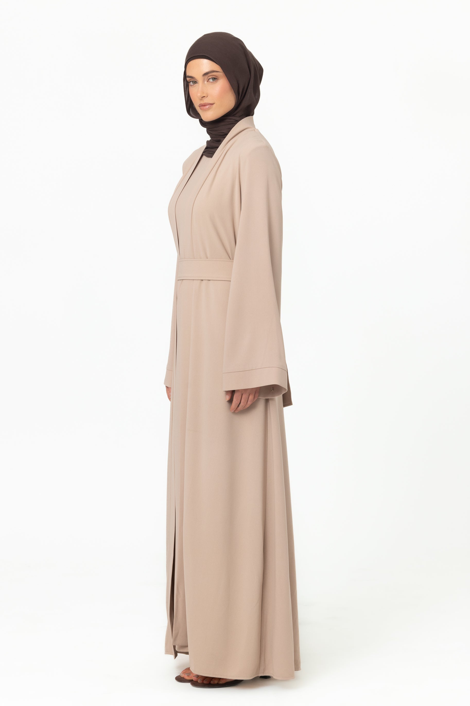 Dusk Abaya Set - Taupe