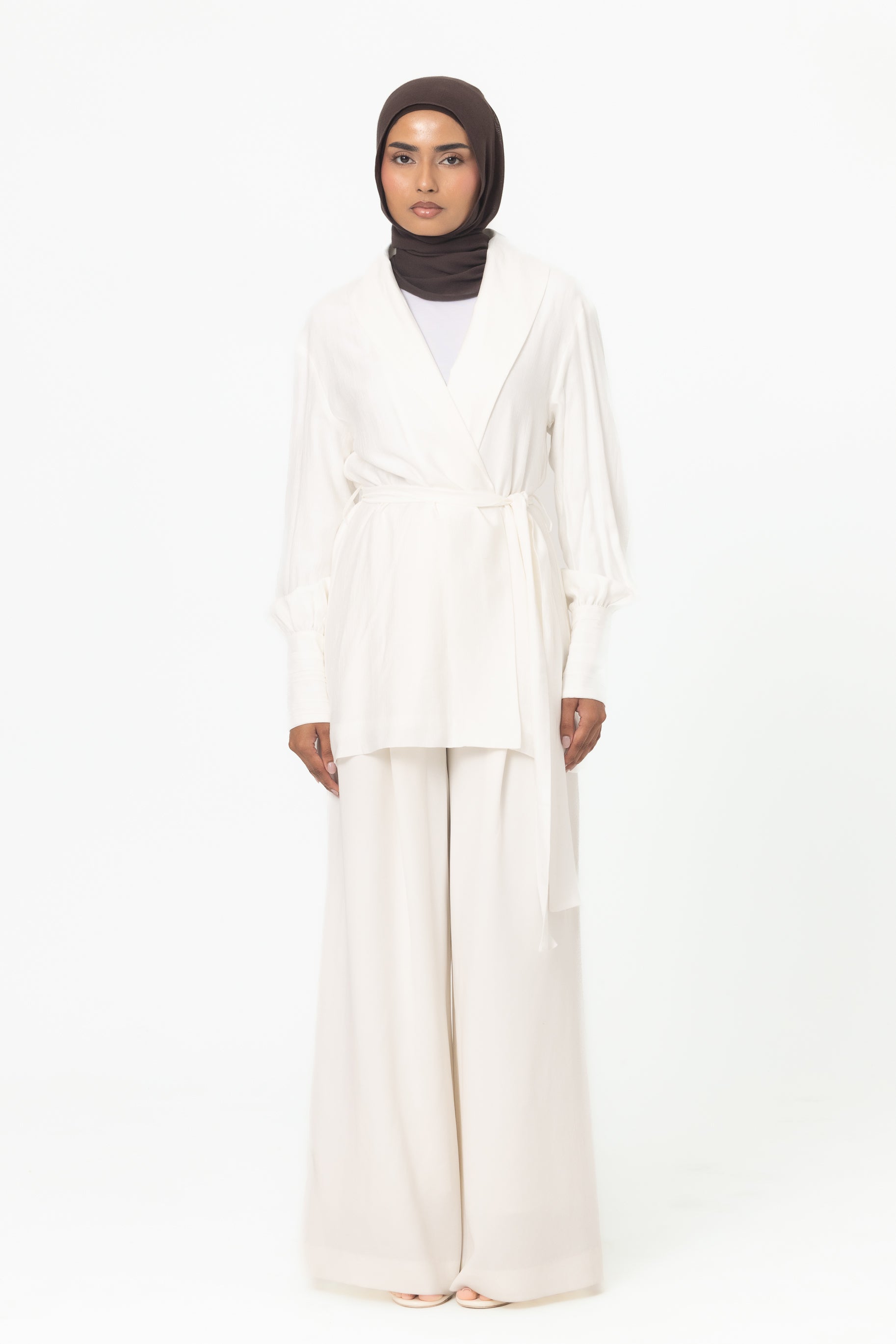 Noelle Open Top - White