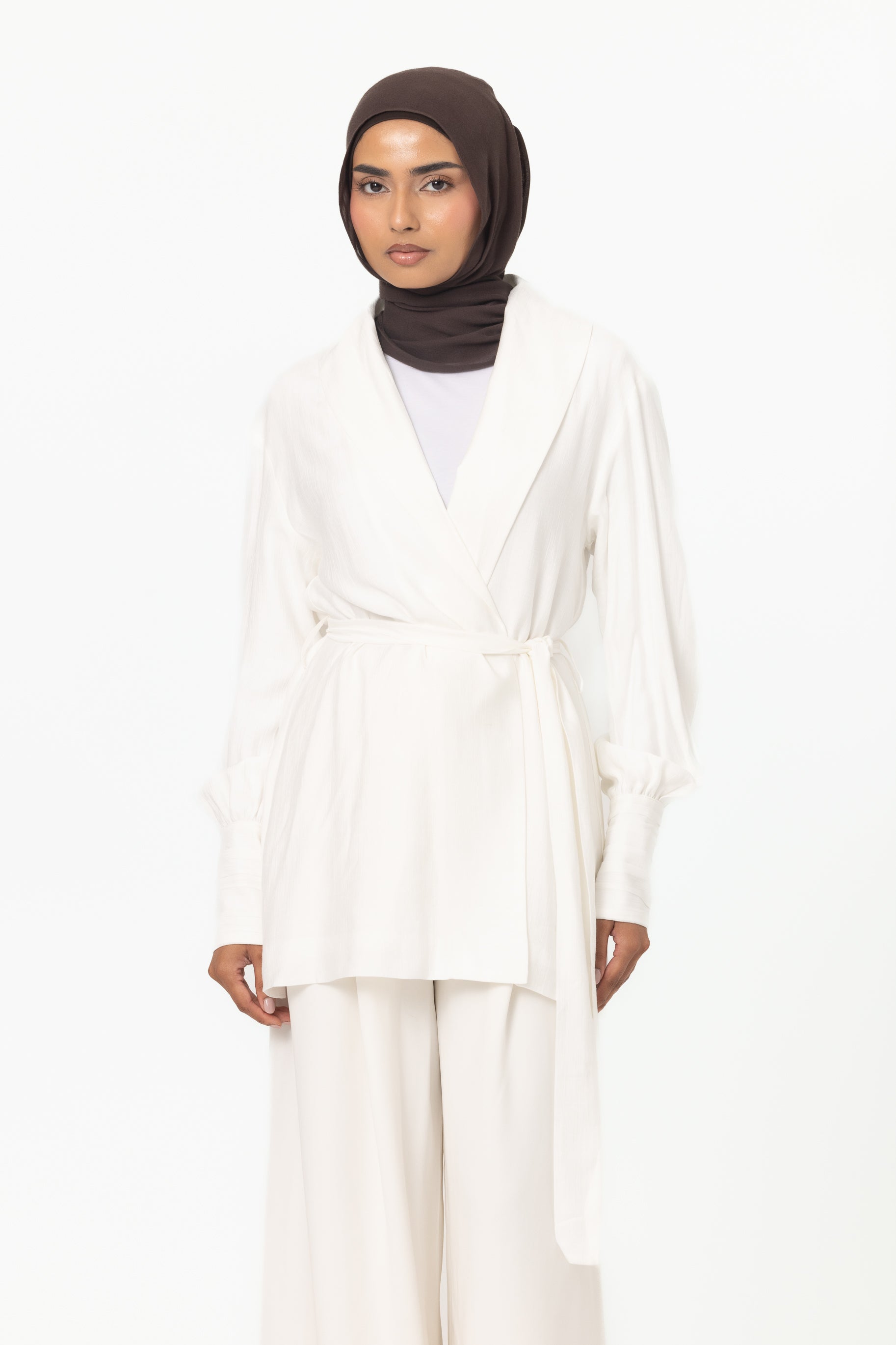 Noelle Open Top - White