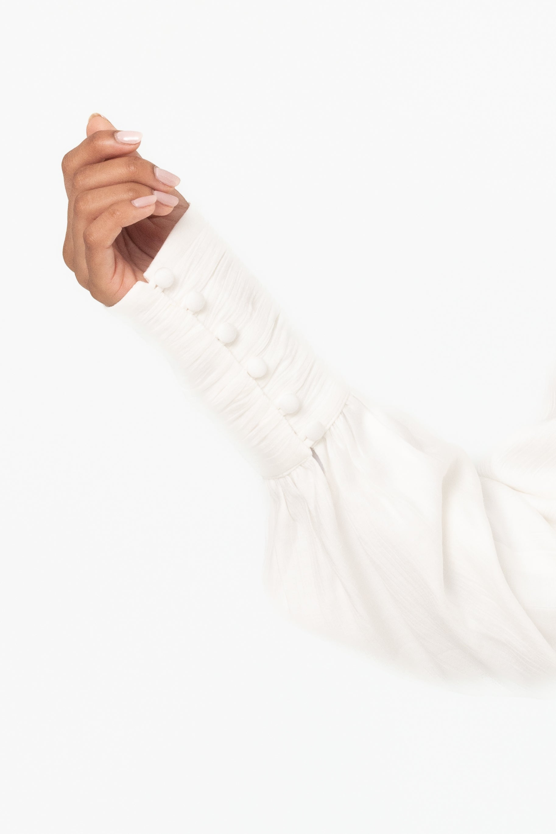 Noelle Open Top - White